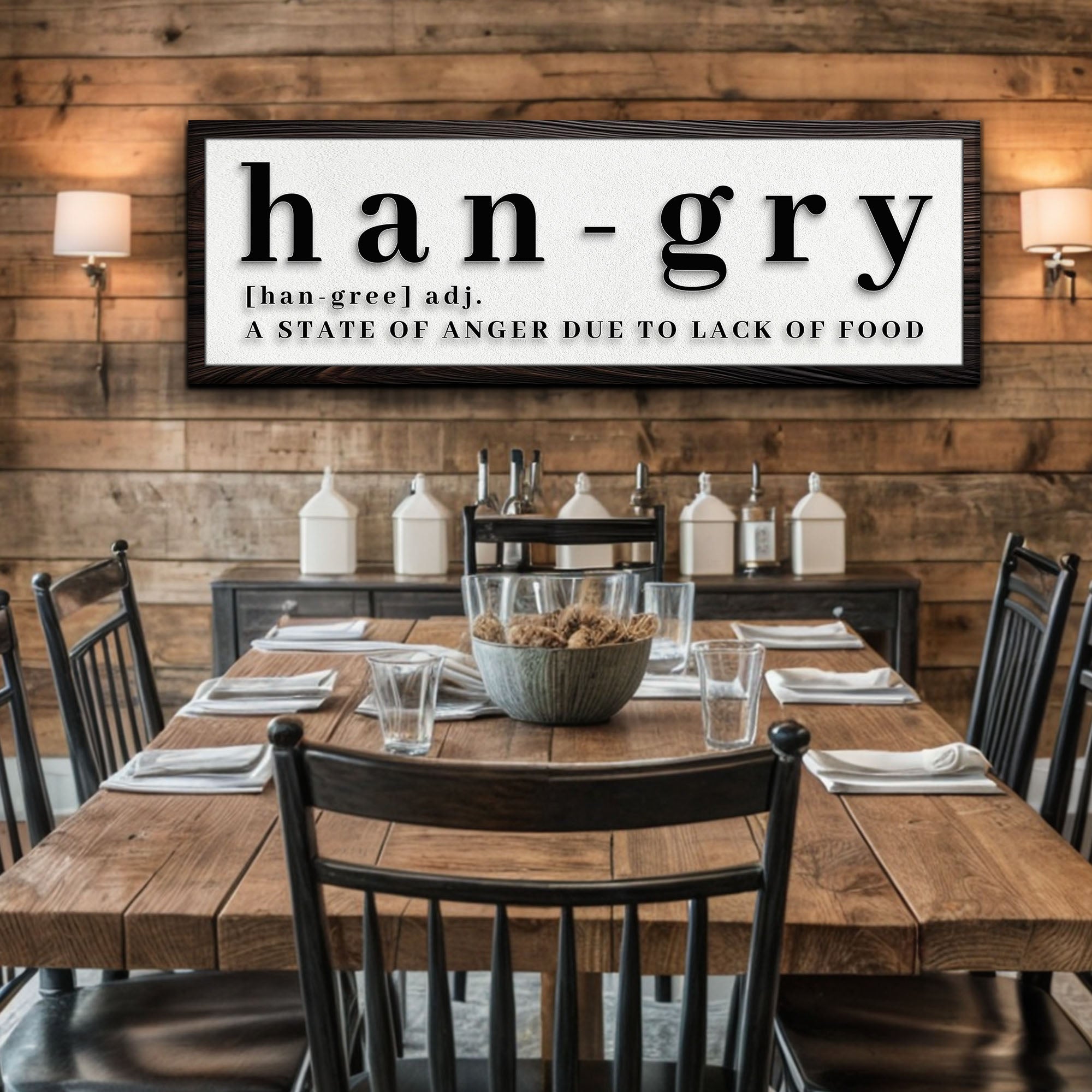Hangry Kitchen Sign on sale at MyriadMart