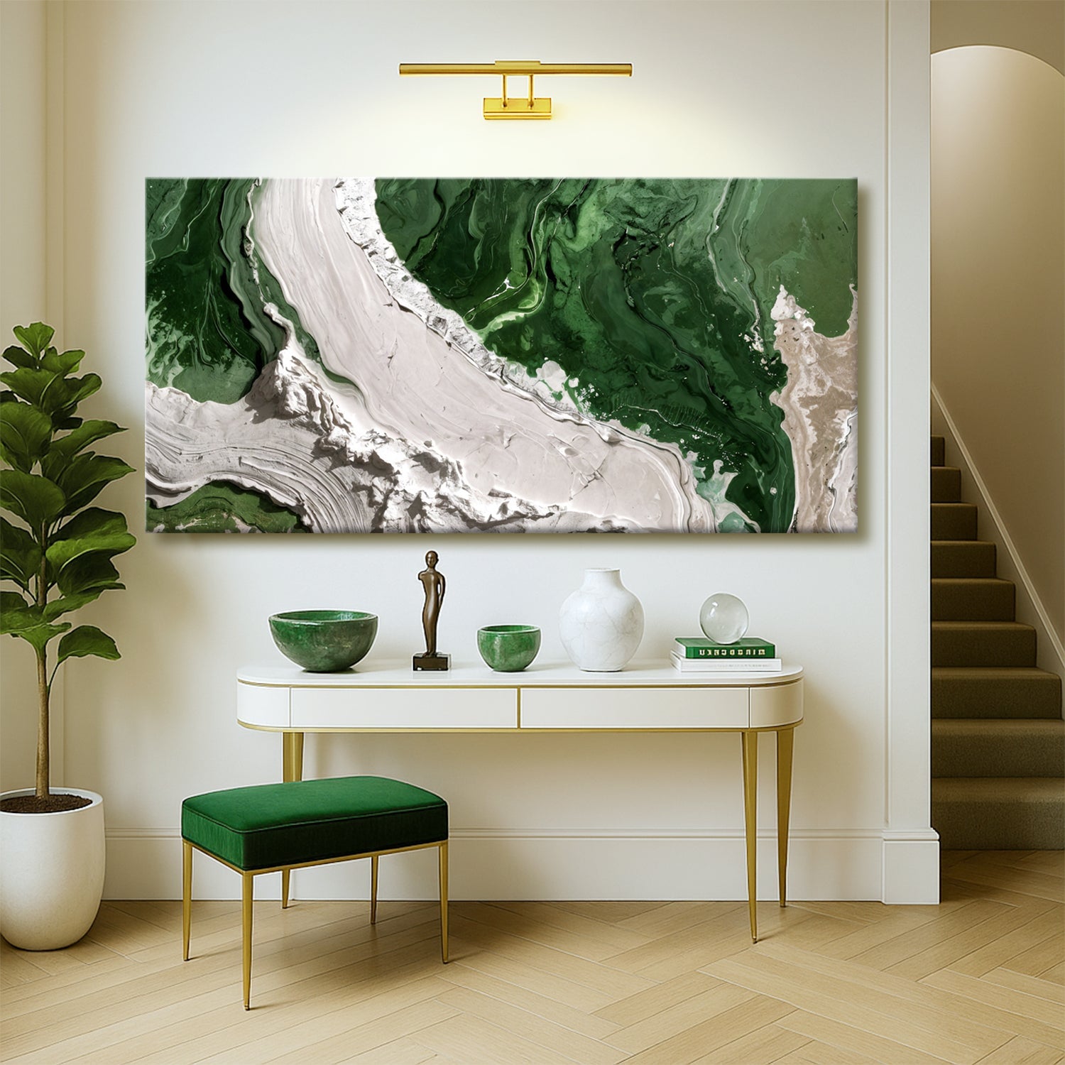 Green Rivers Abstract Wall Art IV on sale at MyriadMart