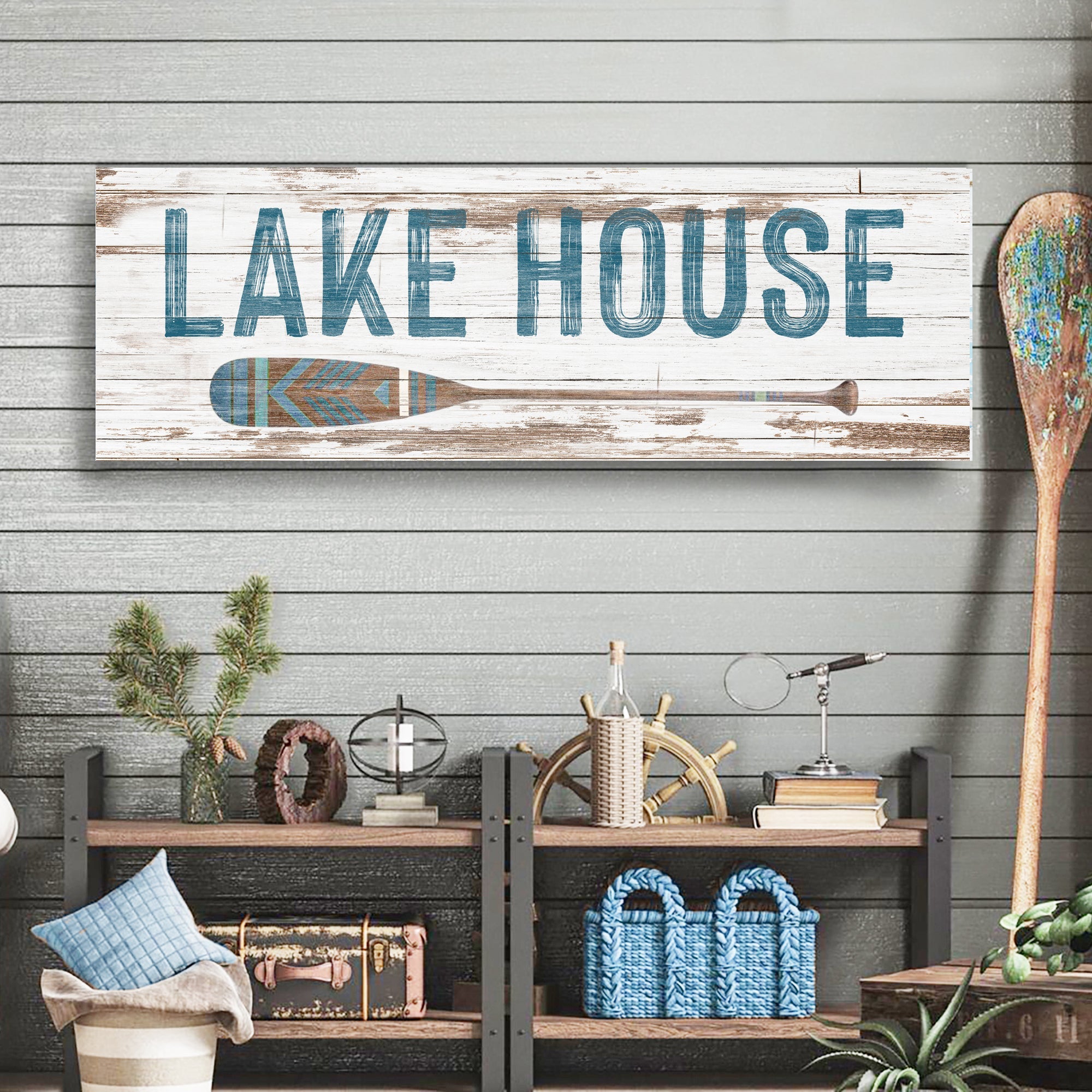 Lake House Coastal Sign II on sale at MyriadMart