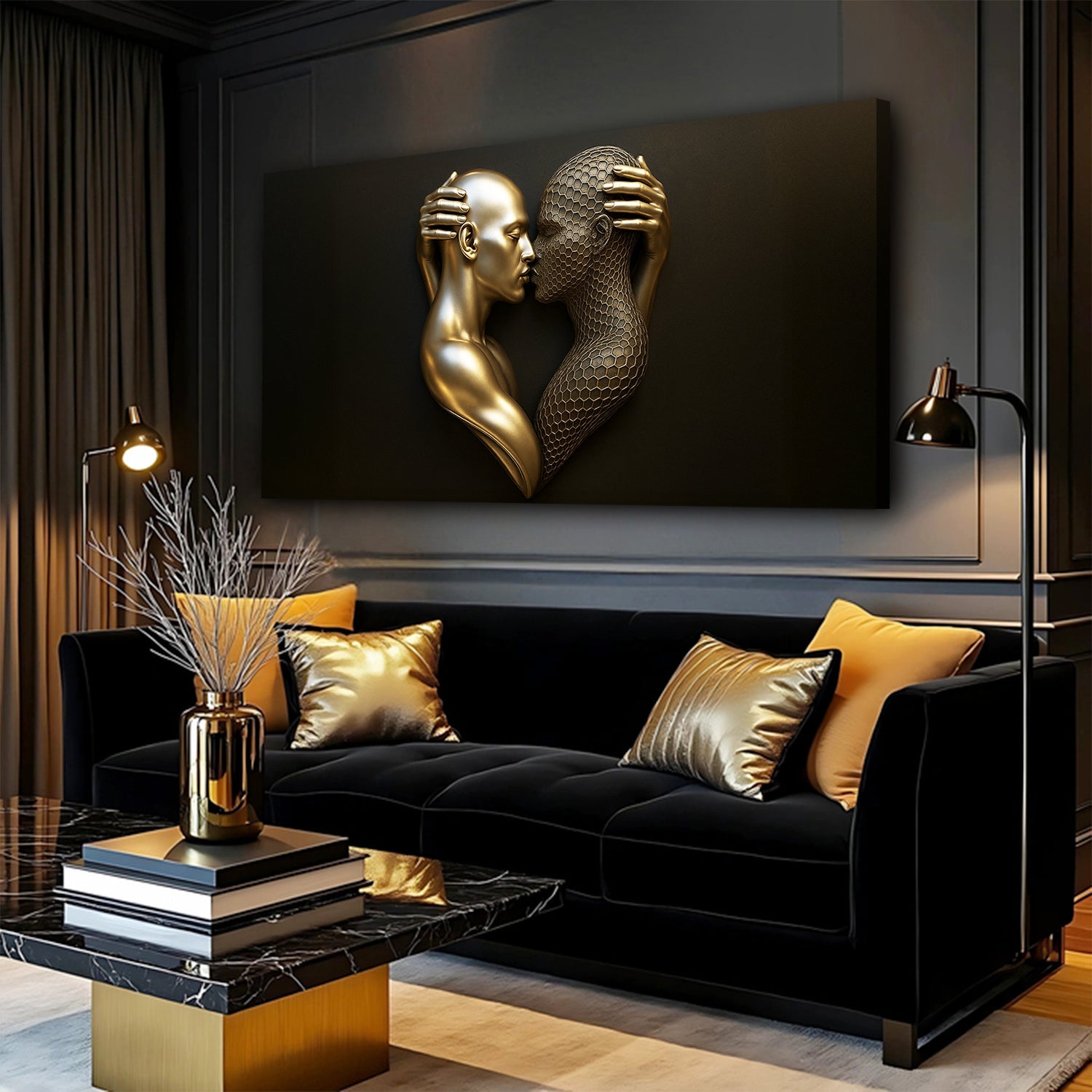 Eternal Love Figure Abstract Wall Art V on sale at MyriadMart