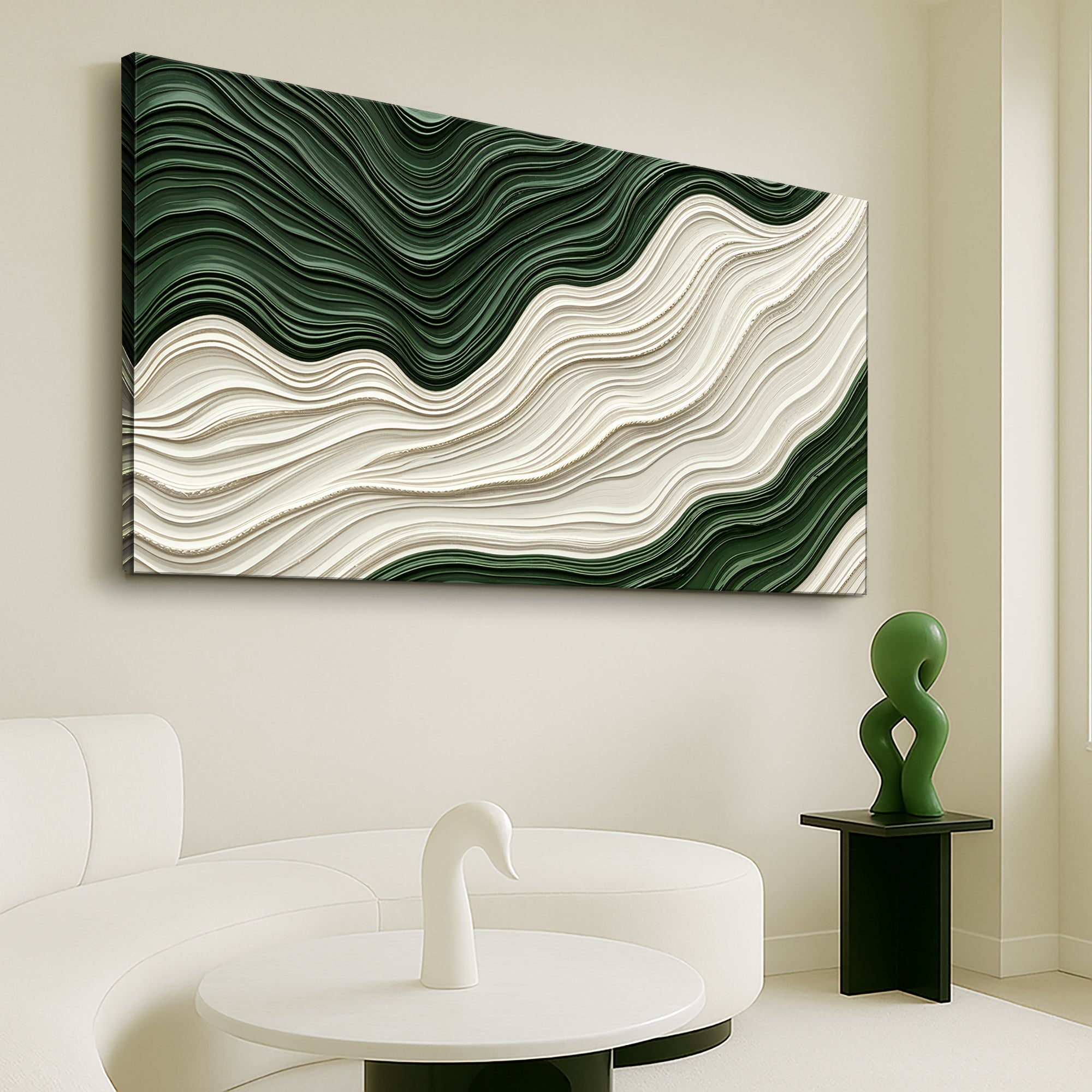 Green Rivers Abstract Wall Art VIII on sale at MyriadMart