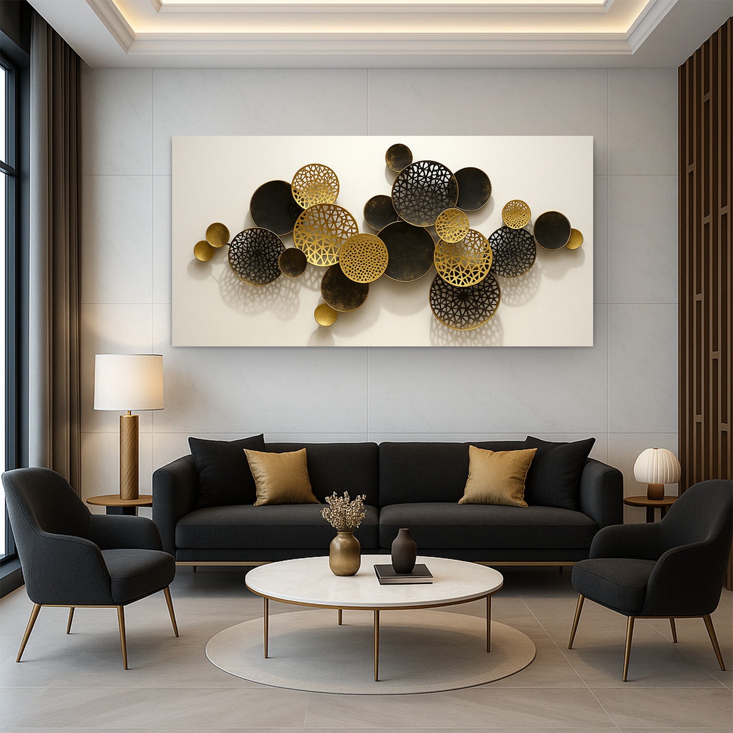 Lotus Leaf Abstract Wall Art V on sale at MyriadMart