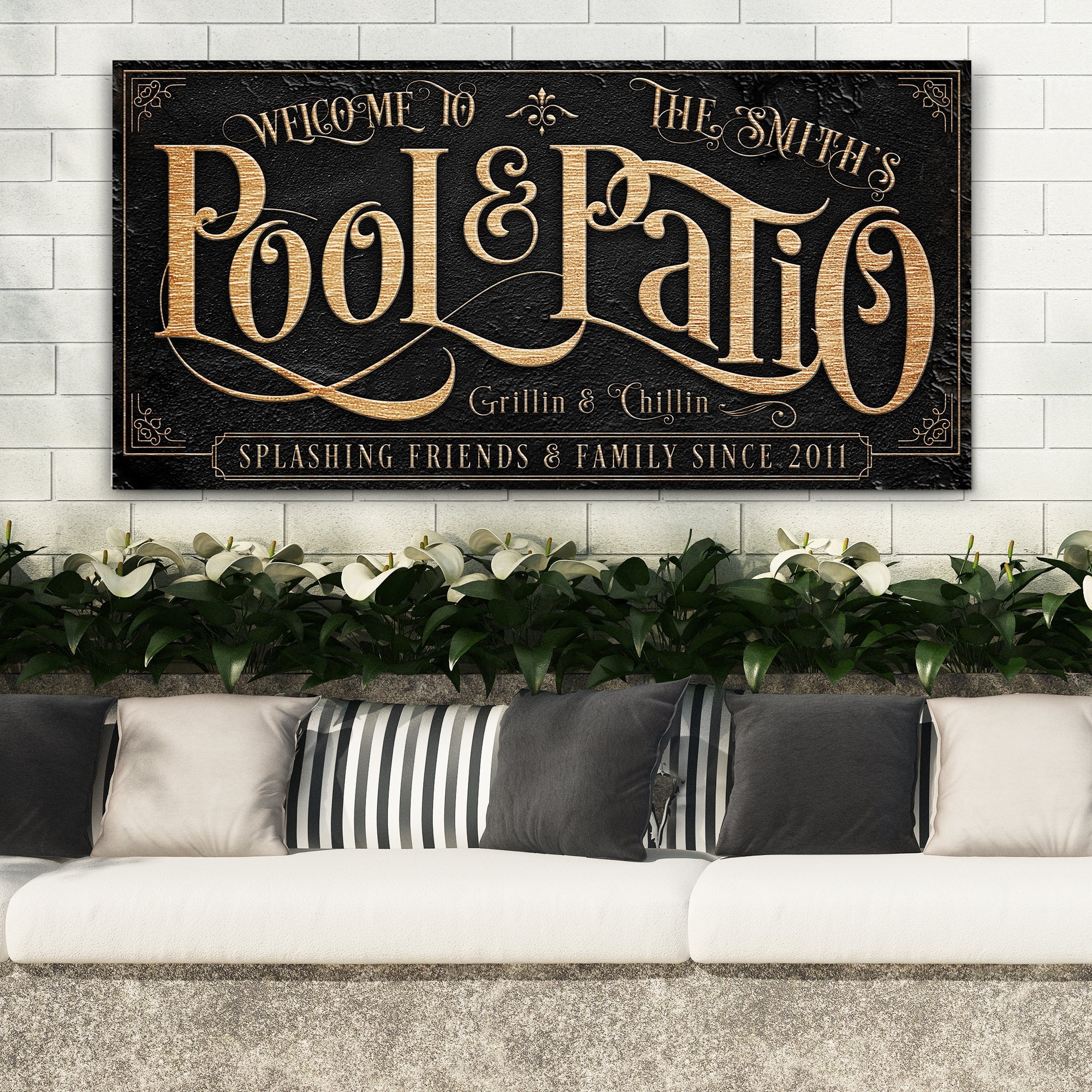 Personalized Pool & Patio Sign II on sale at MyriadMart
