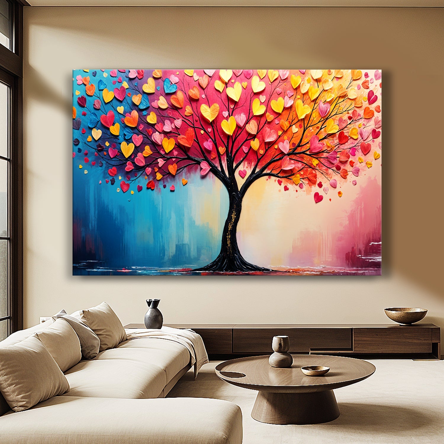 Living Rainbow Impasto Wall Art on sale at MyriadMart