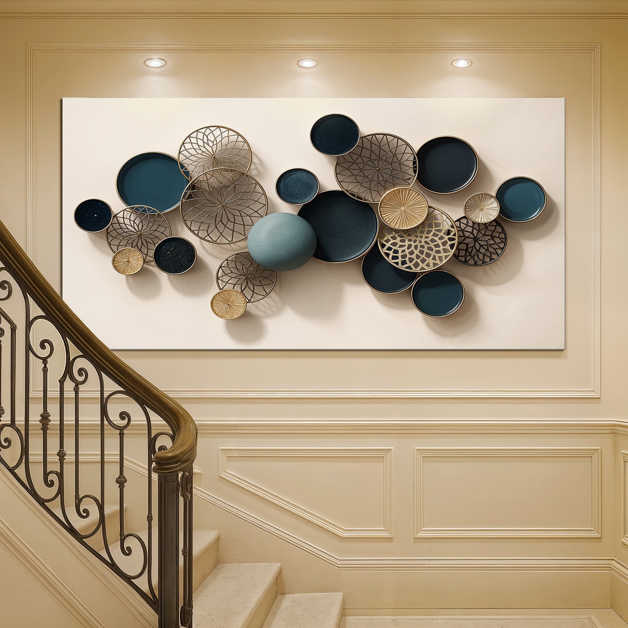 Lotus Leaf Abstract Wall Art on sale at MyriadMart