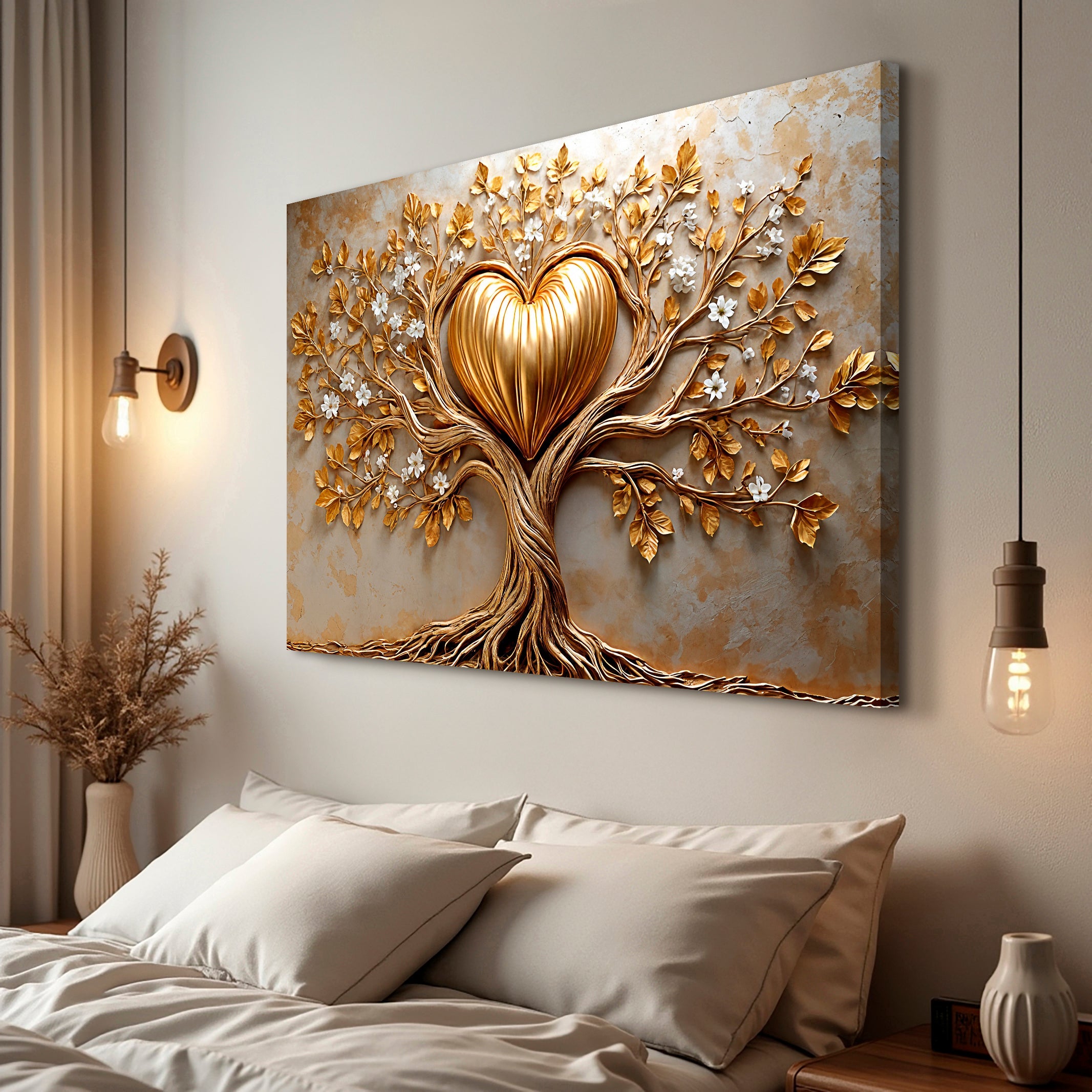 Golden Tree Heart Wall Art on sale at MyriadMart