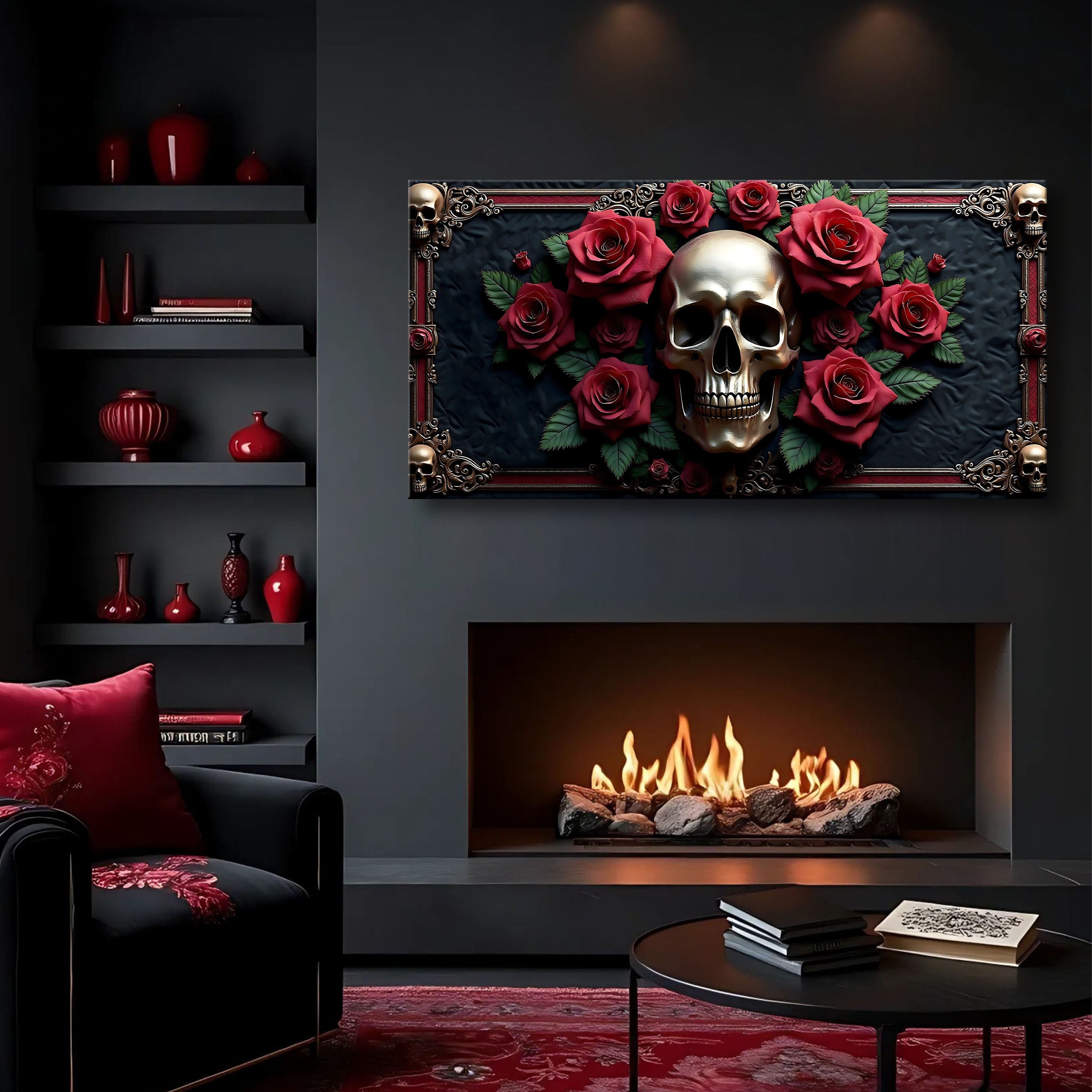 3D Vintage Skull Wall Art III on sale at MyriadMart