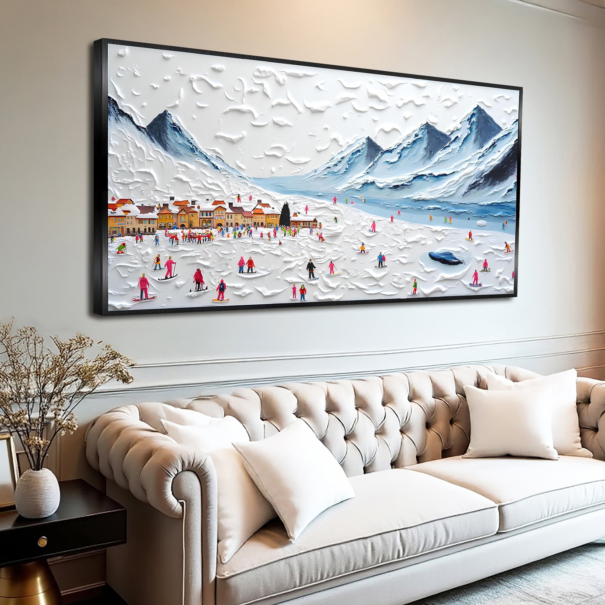 Snow Mountain Abstract Wall Art II on sale at MyriadMart