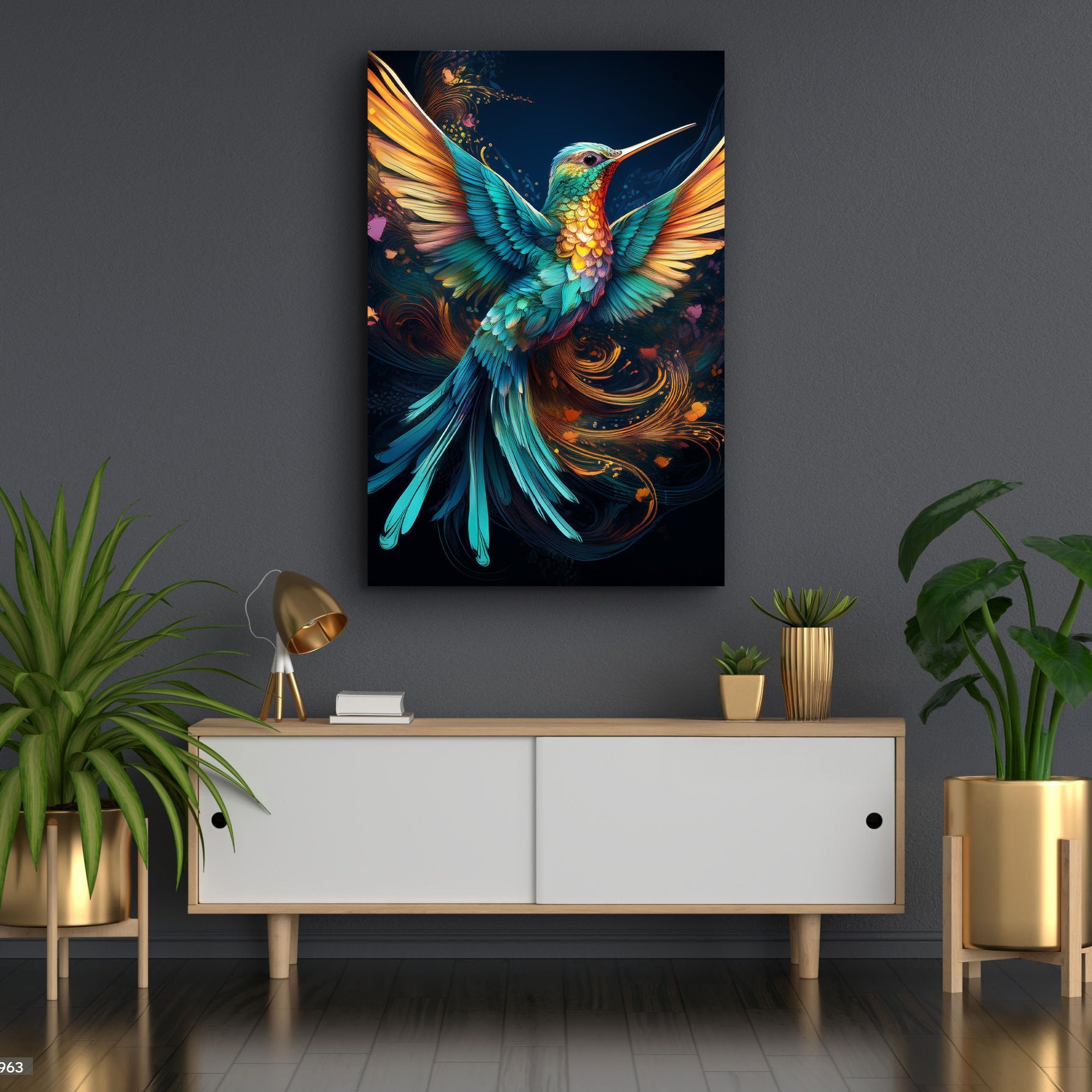 Humming Bird Abstract Wall Art II on sale at MyriadMart
