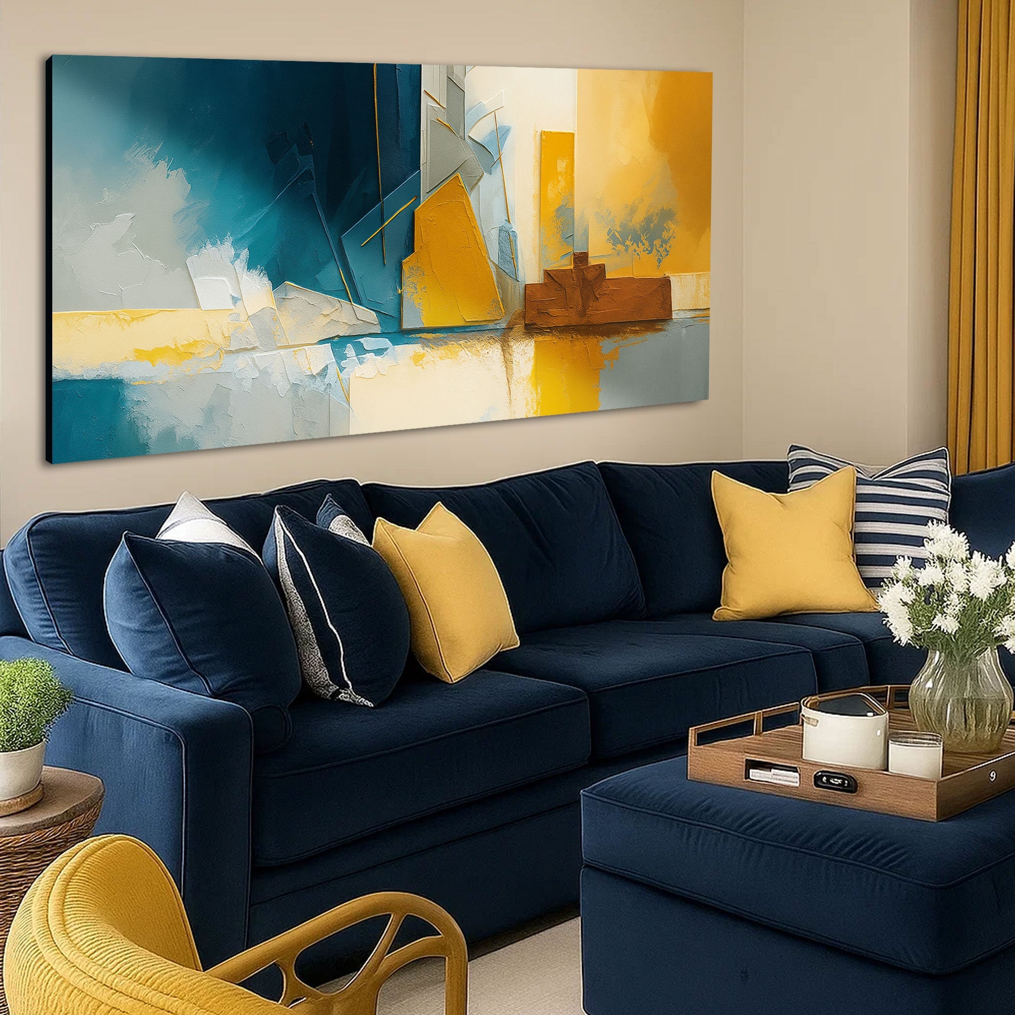 Abstract Geometric Lines Wall Art II on sale at MyriadMart