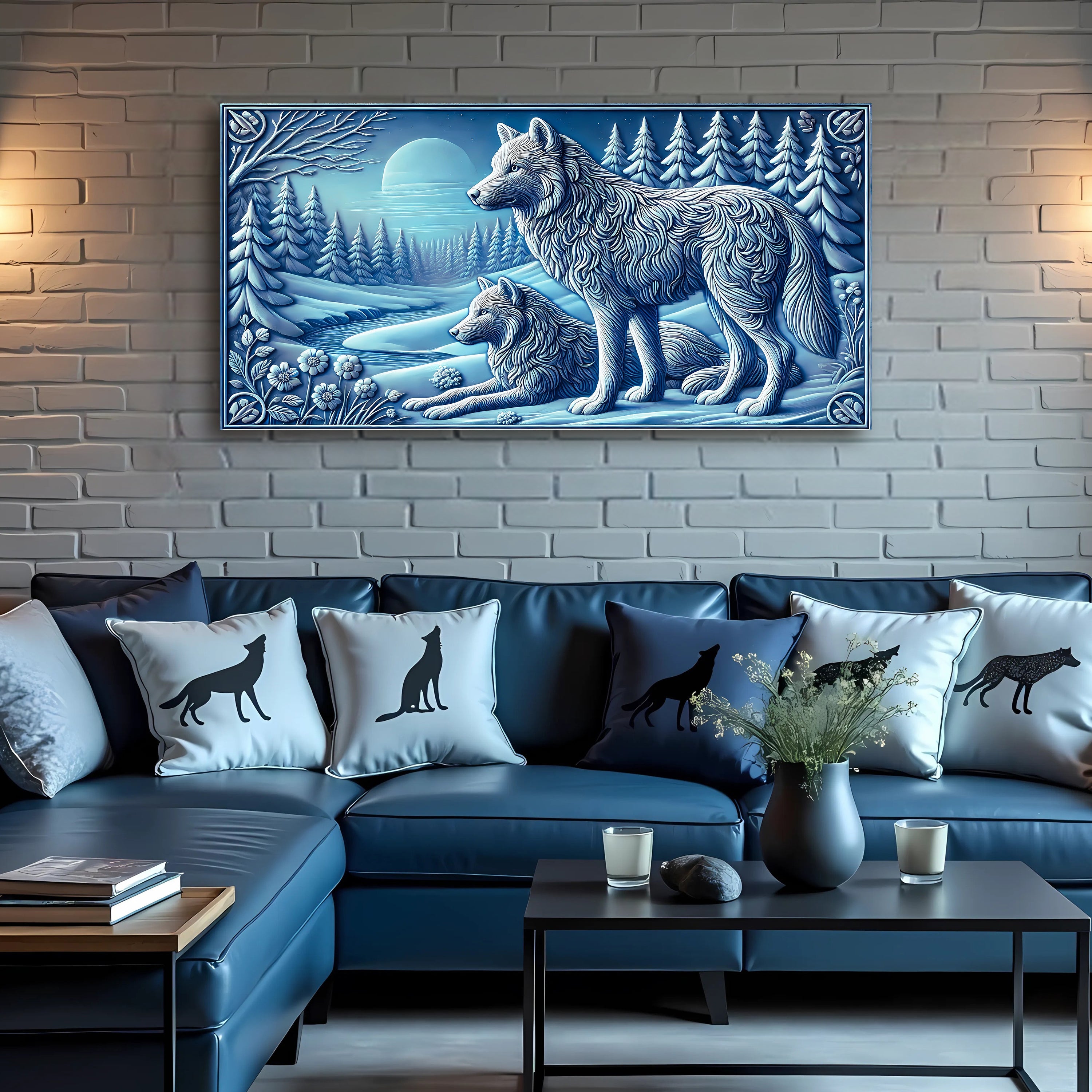 3D Wolves Wall Art VI on sale at MyriadMart