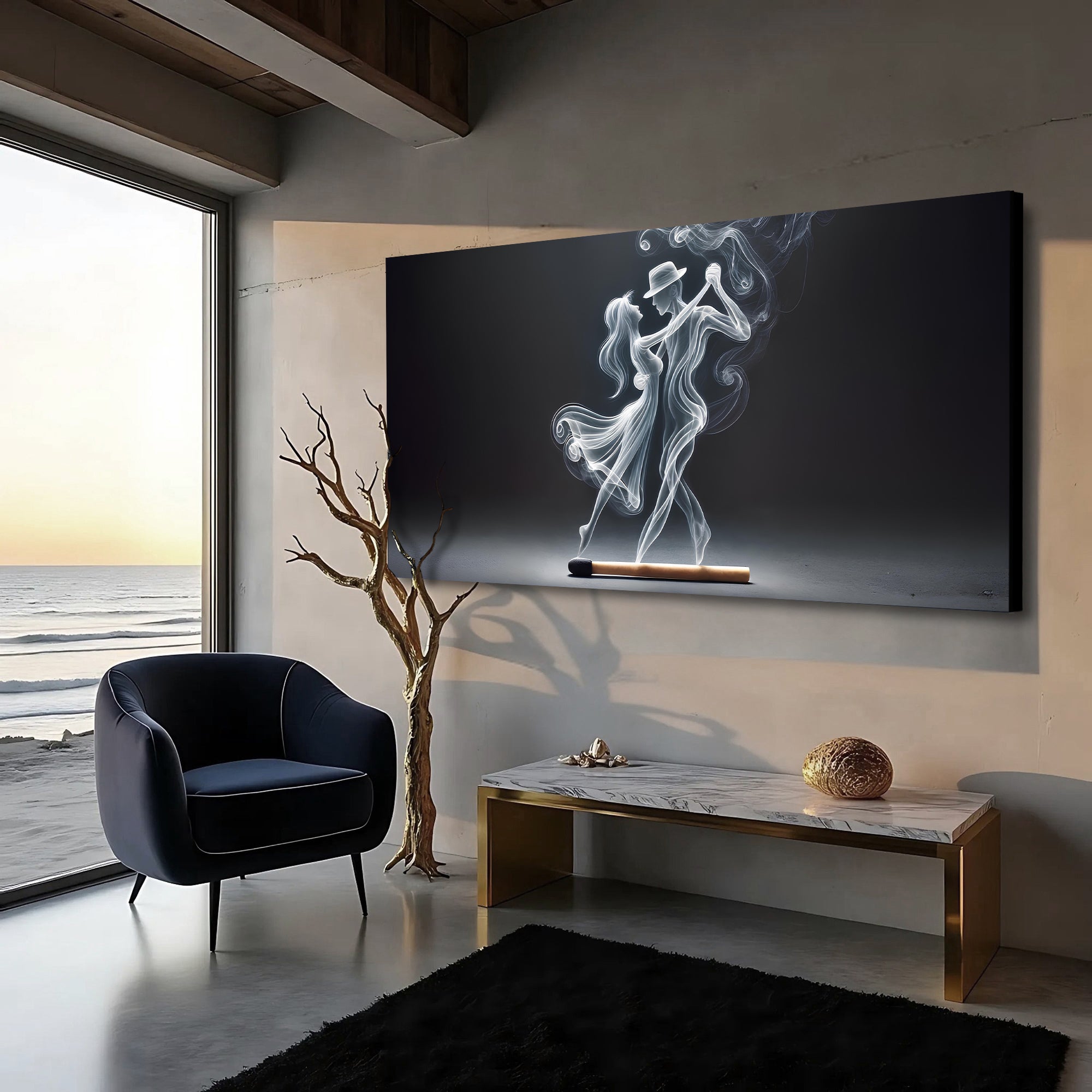 Modern Abstract Couple Dance Wall Art on sale at MyriadMart