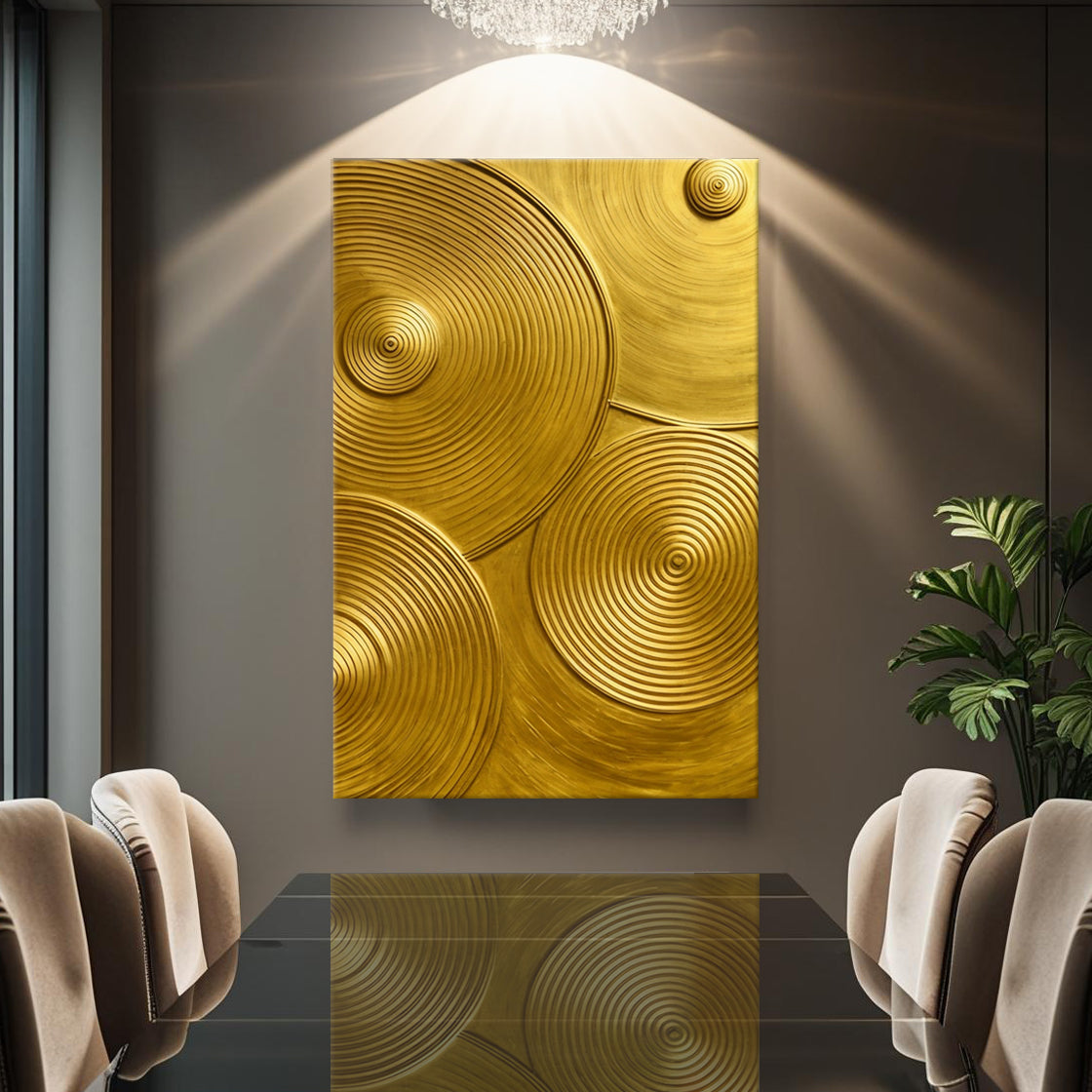 Gold Symphony Wall Art on sale at MyriadMart