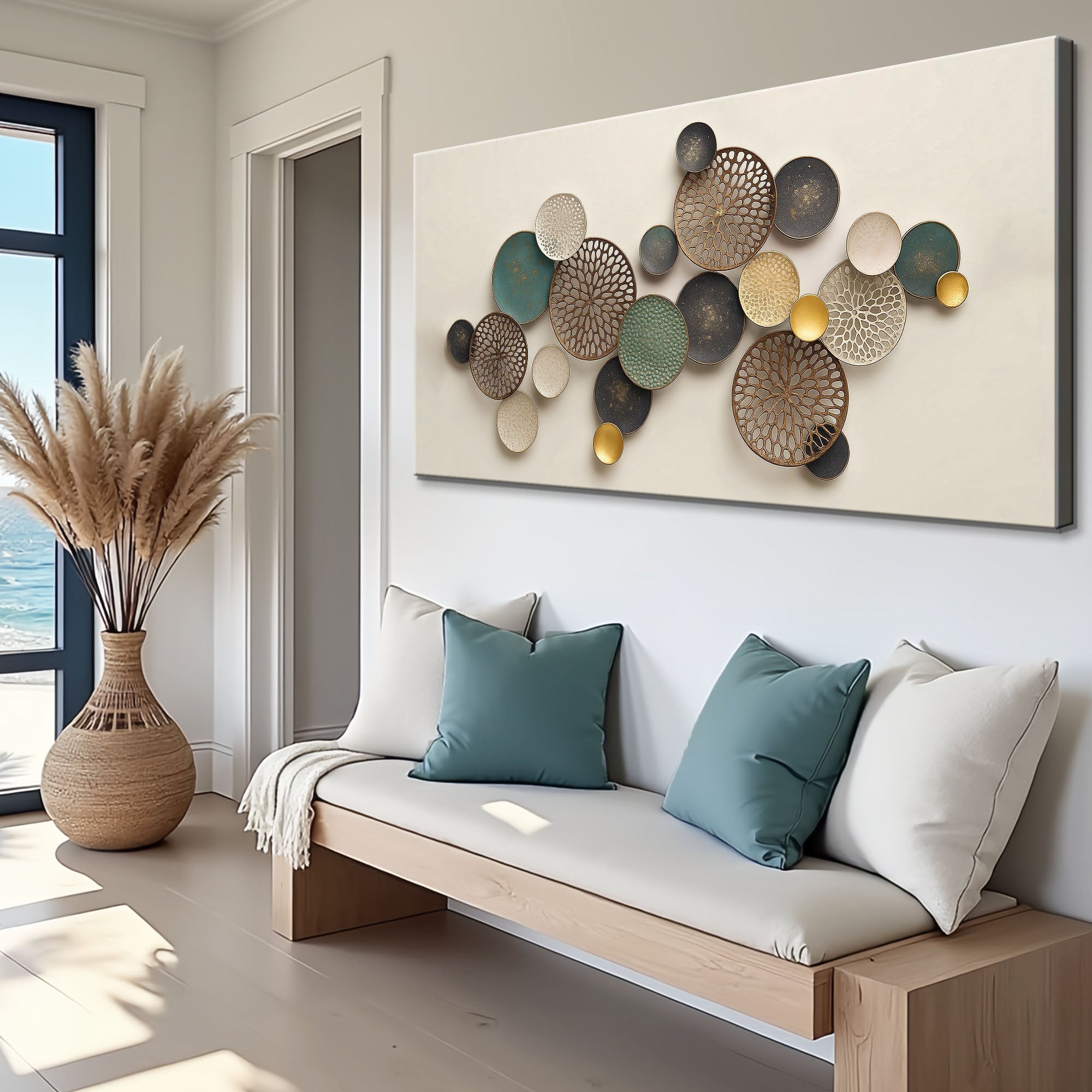 Lotus Leaf Abstract Wall Art II on sale at MyriadMart