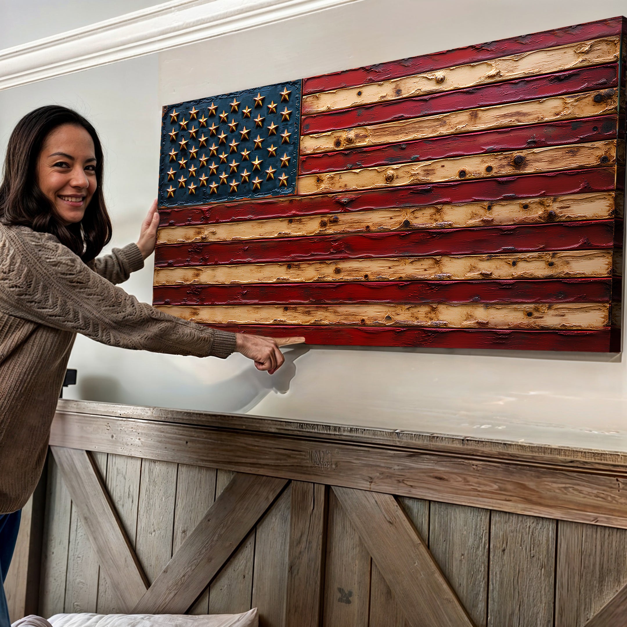 Old Glory American Flag Wall Art on sale at MyriadMart