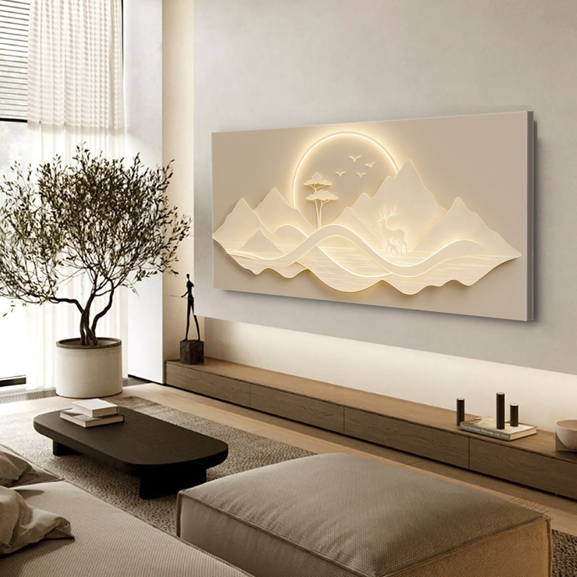 Modern Mountain Landscape Wall Art on sale at MyriadMart