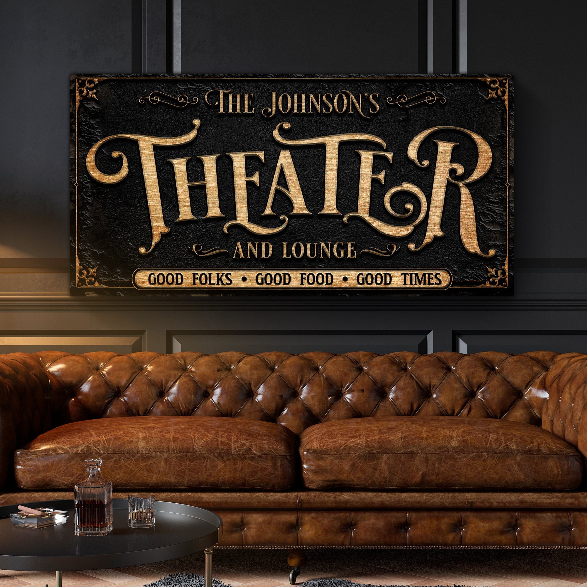 Personalized Theater Sign III on sale at MyriadMart
