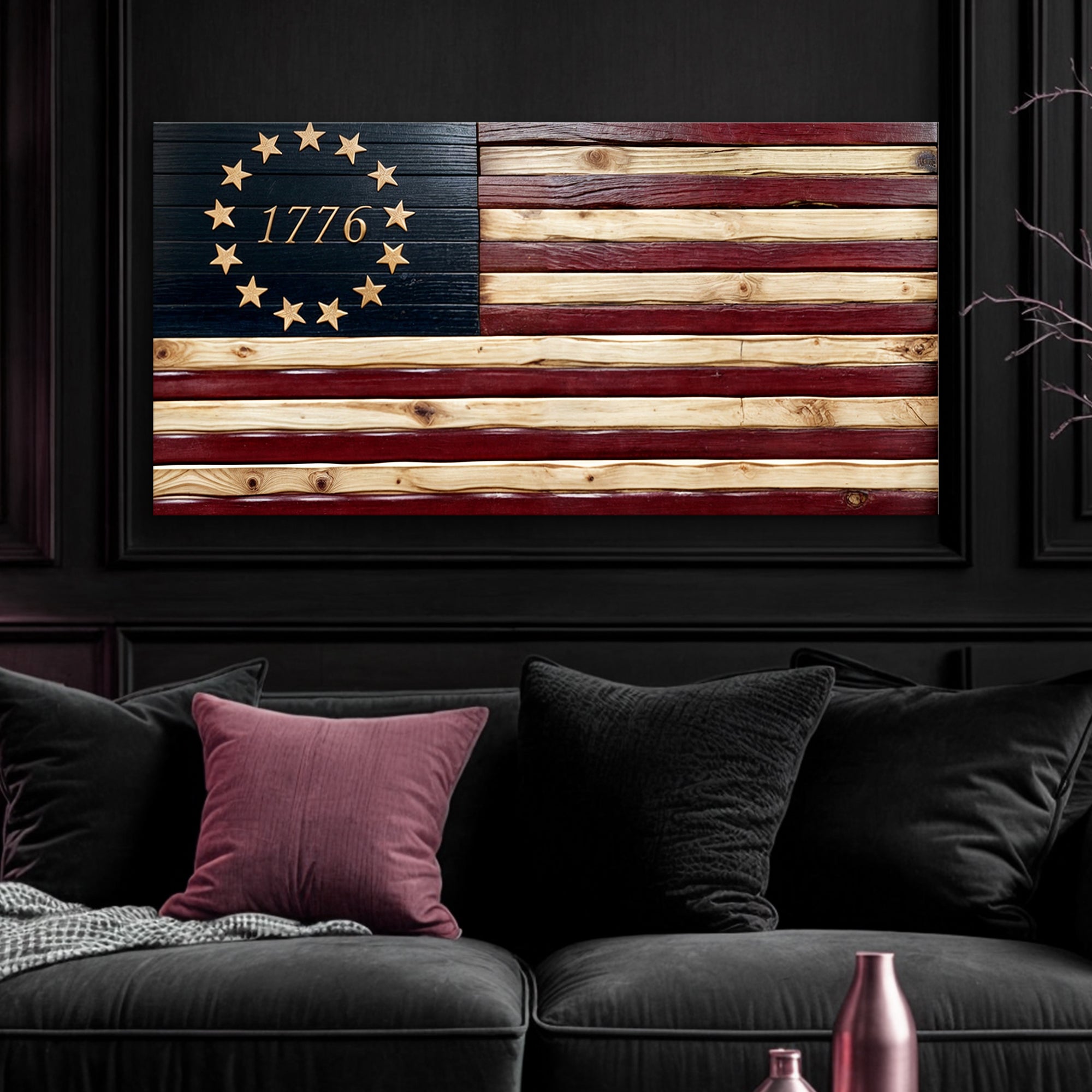 1776 American Flag Wall Art on sale at MyriadMart