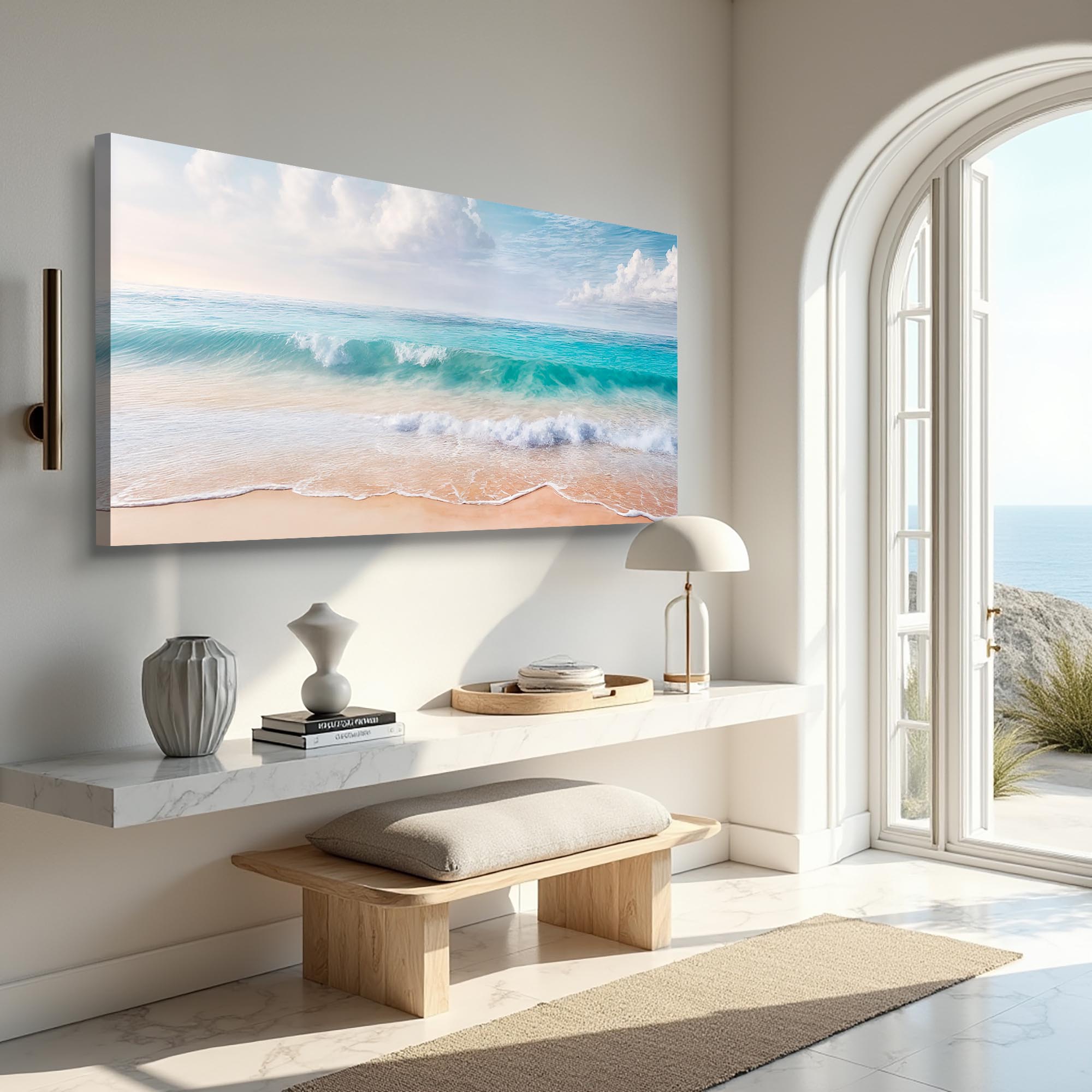 Serene Ocean Wave Coastal Wall Art XII on sale at MyriadMart
