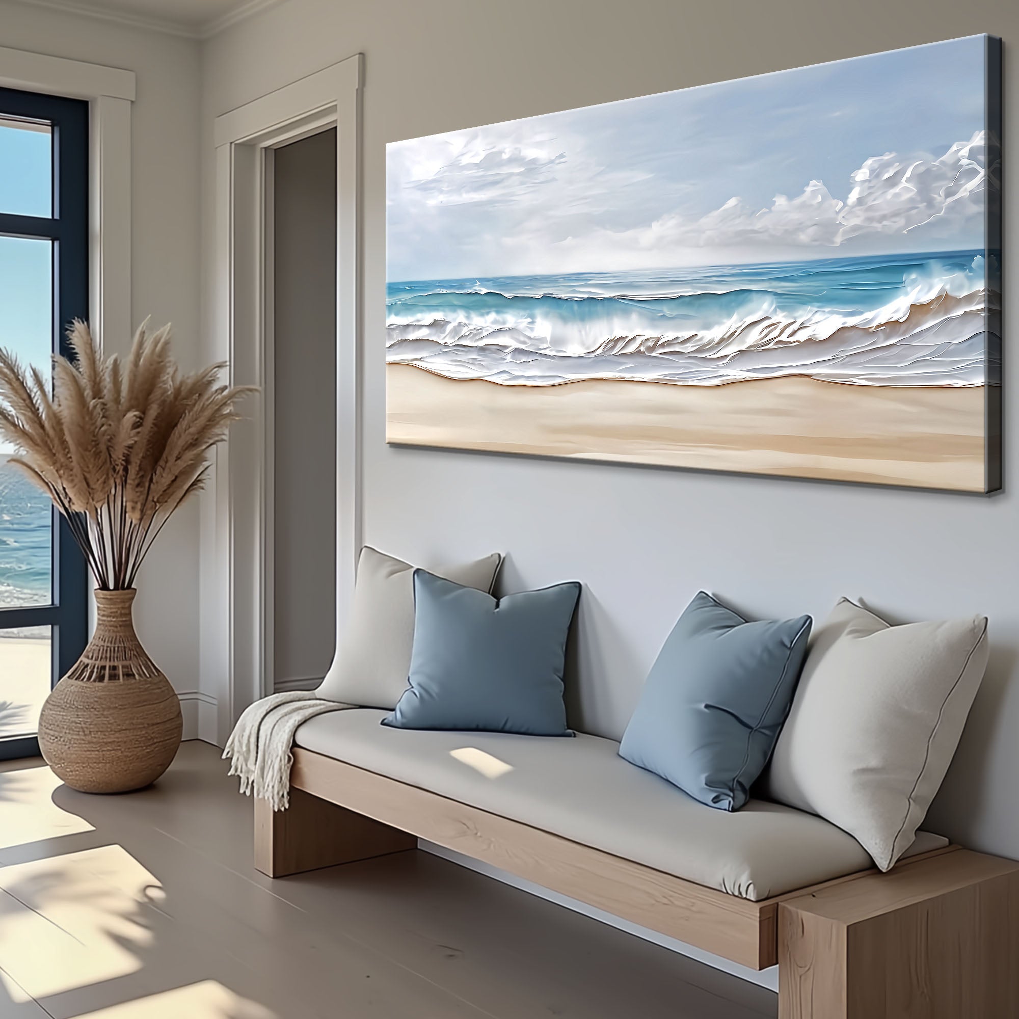 Serene Ocean Wave Coastal Wall Art VII on sale at MyriadMart