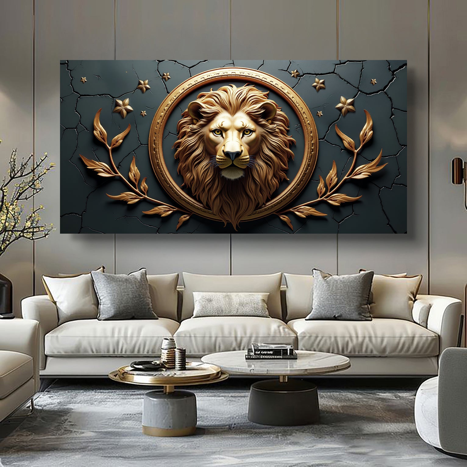 3D Majestic Lion Wall Art on sale at MyriadMart