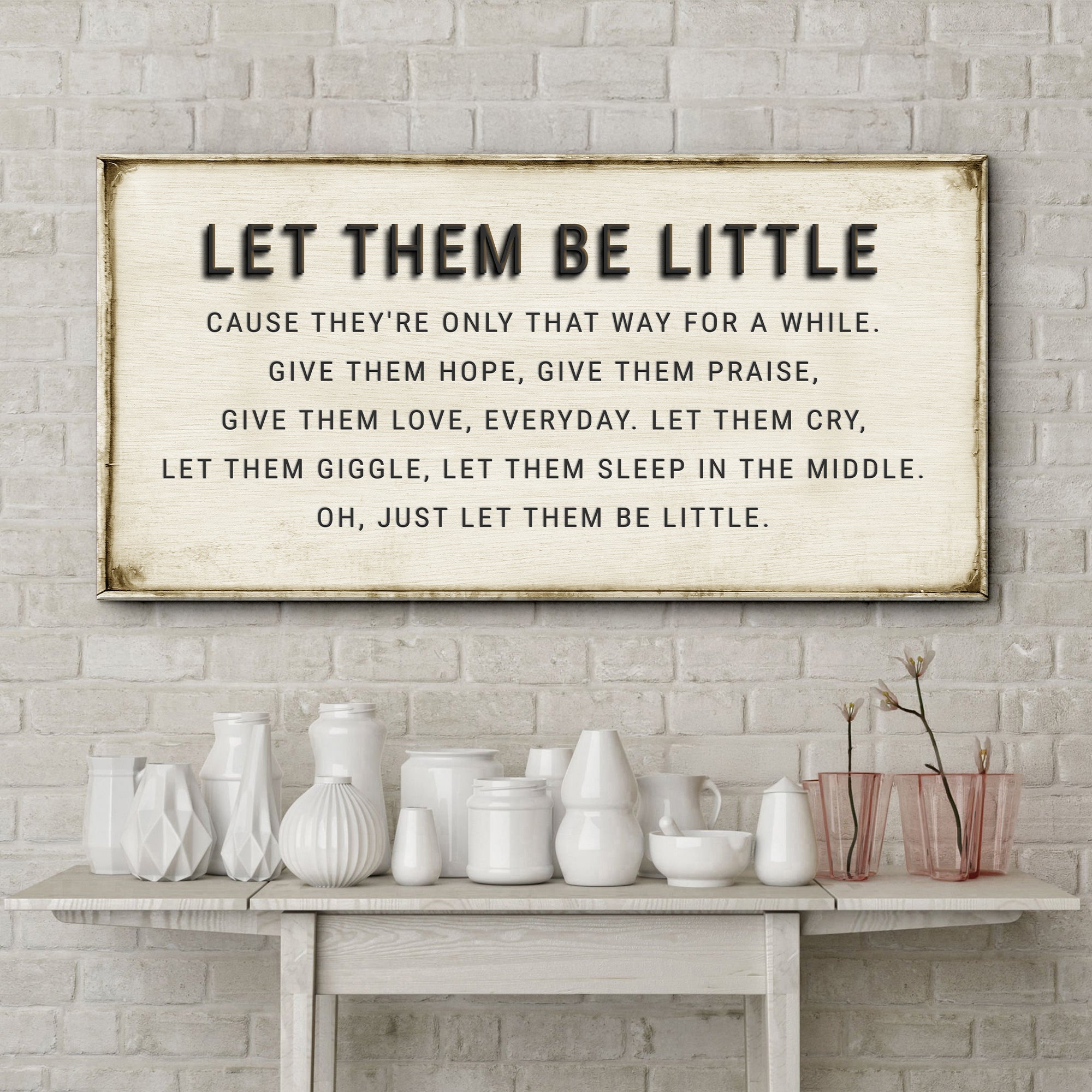 Let Them Be Little Playroom Sign on sale at MyriadMart