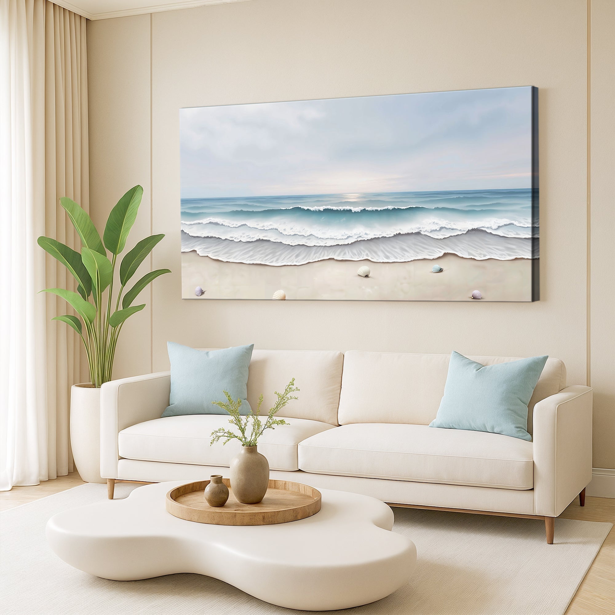 Serene Ocean Wave Coastal Wall Art III on sale at MyriadMart