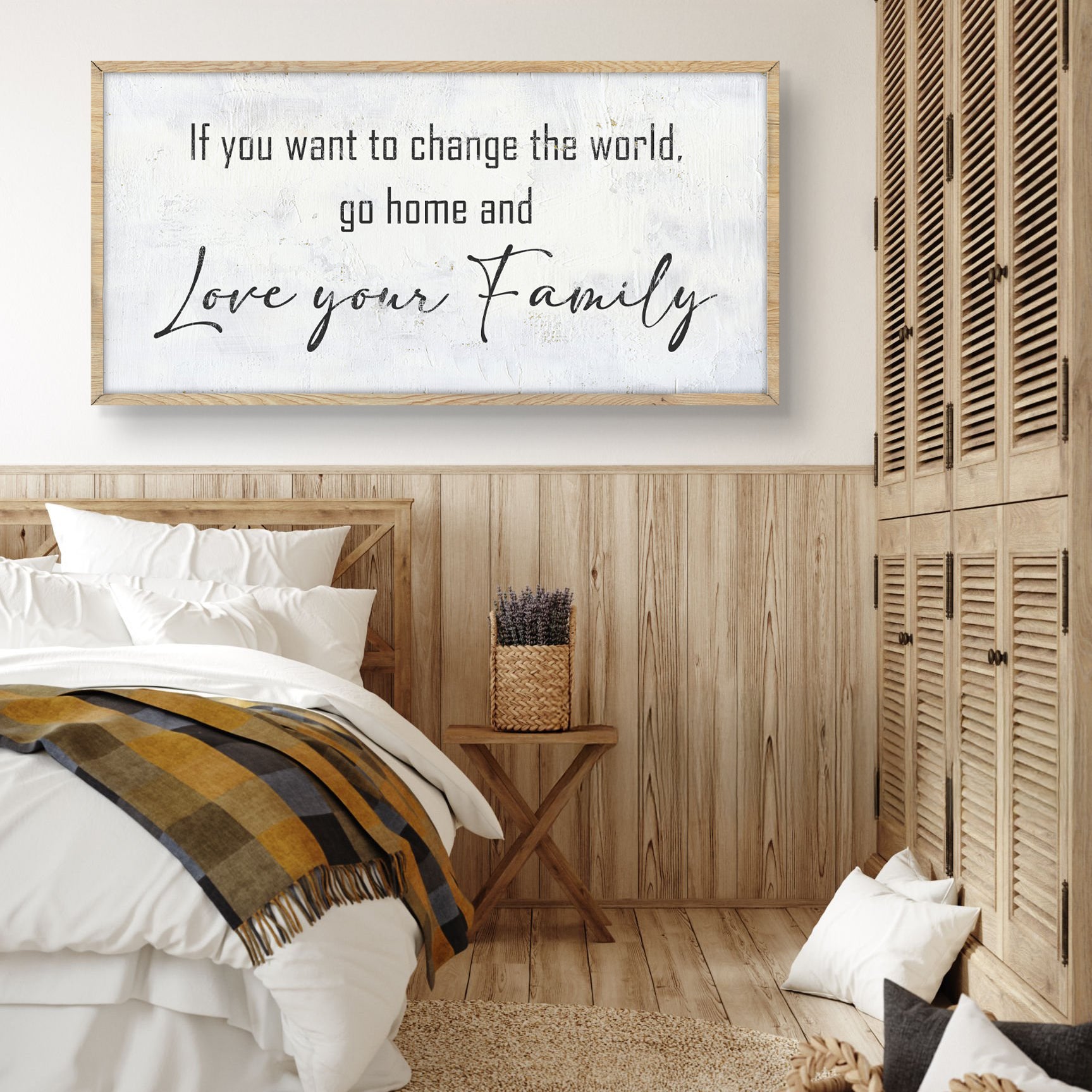 Go Home And Love Your Family Sign IV on sale at MyriadMart