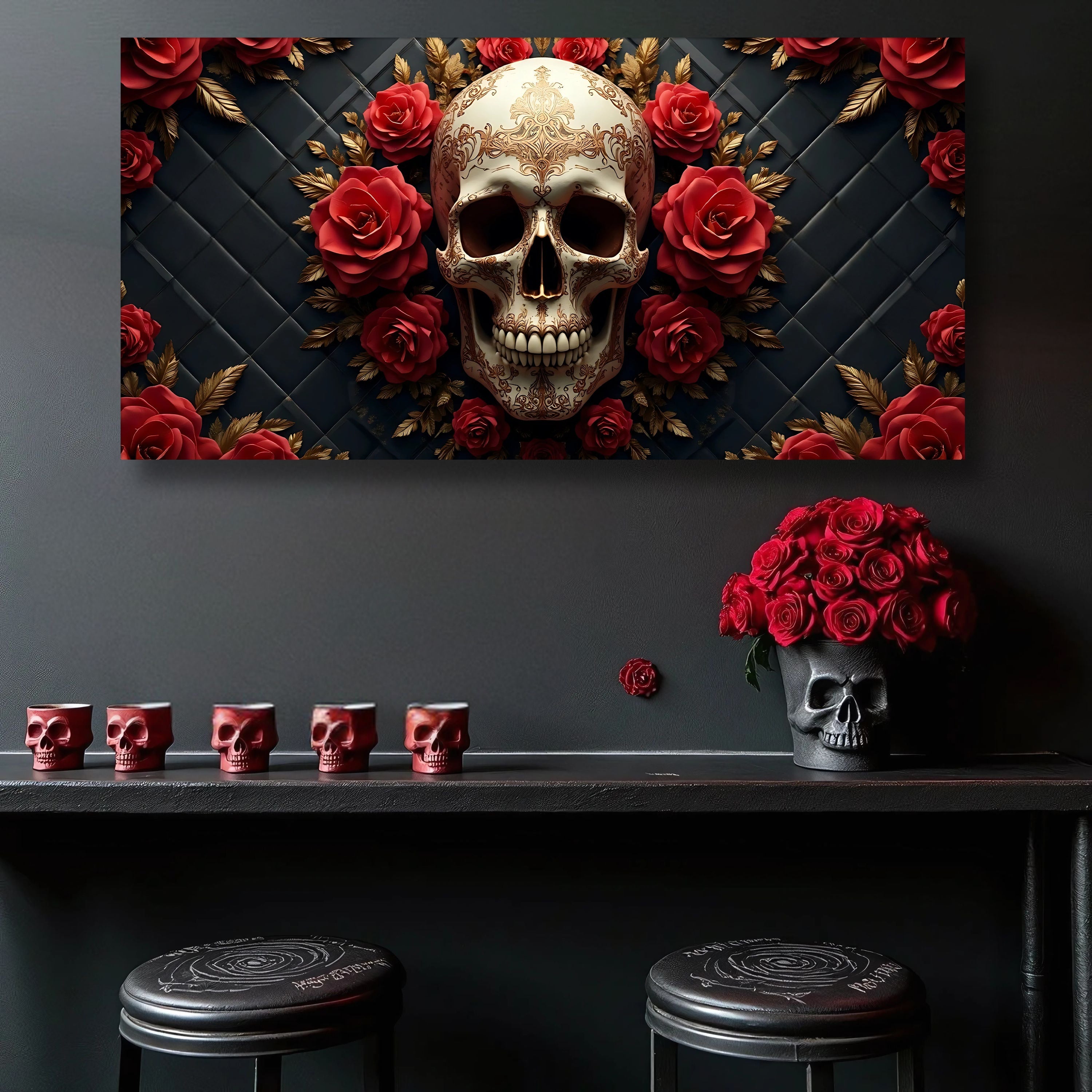 3D Vintage Skull Wall Art VI on sale at MyriadMart