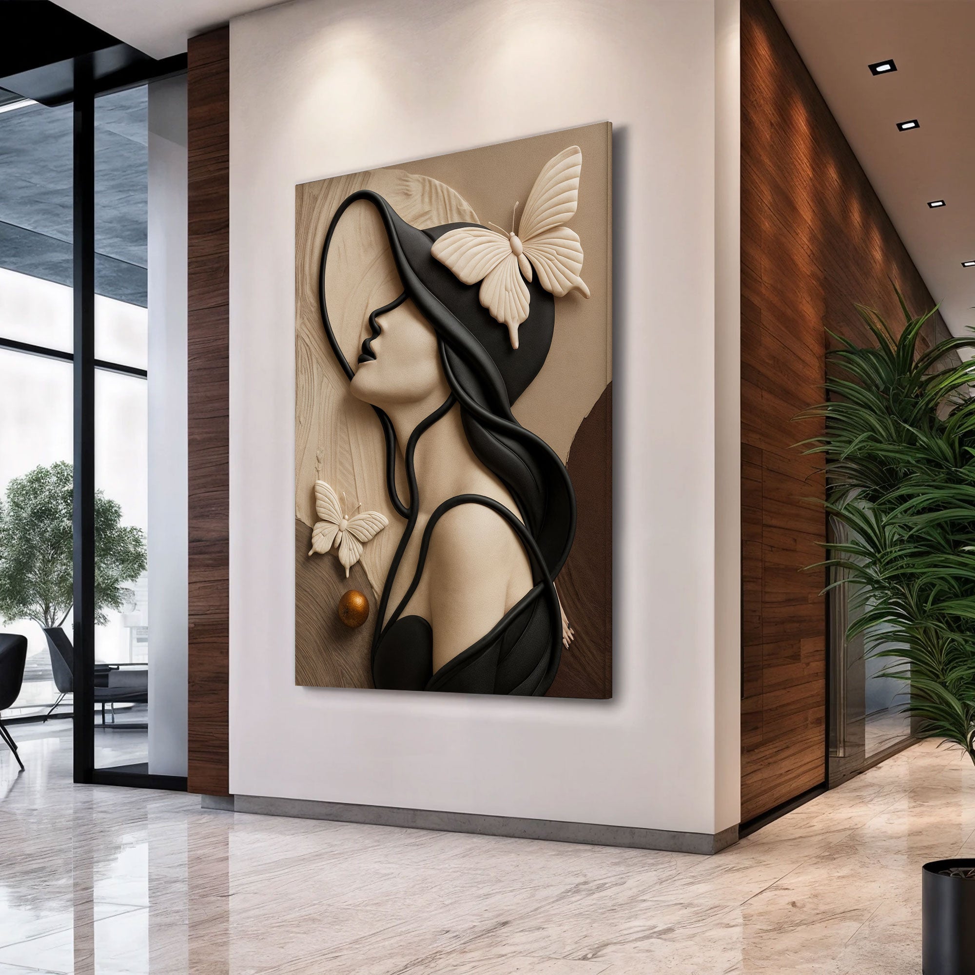 Woman's Delicate Lines Wall Art on sale at MyriadMart