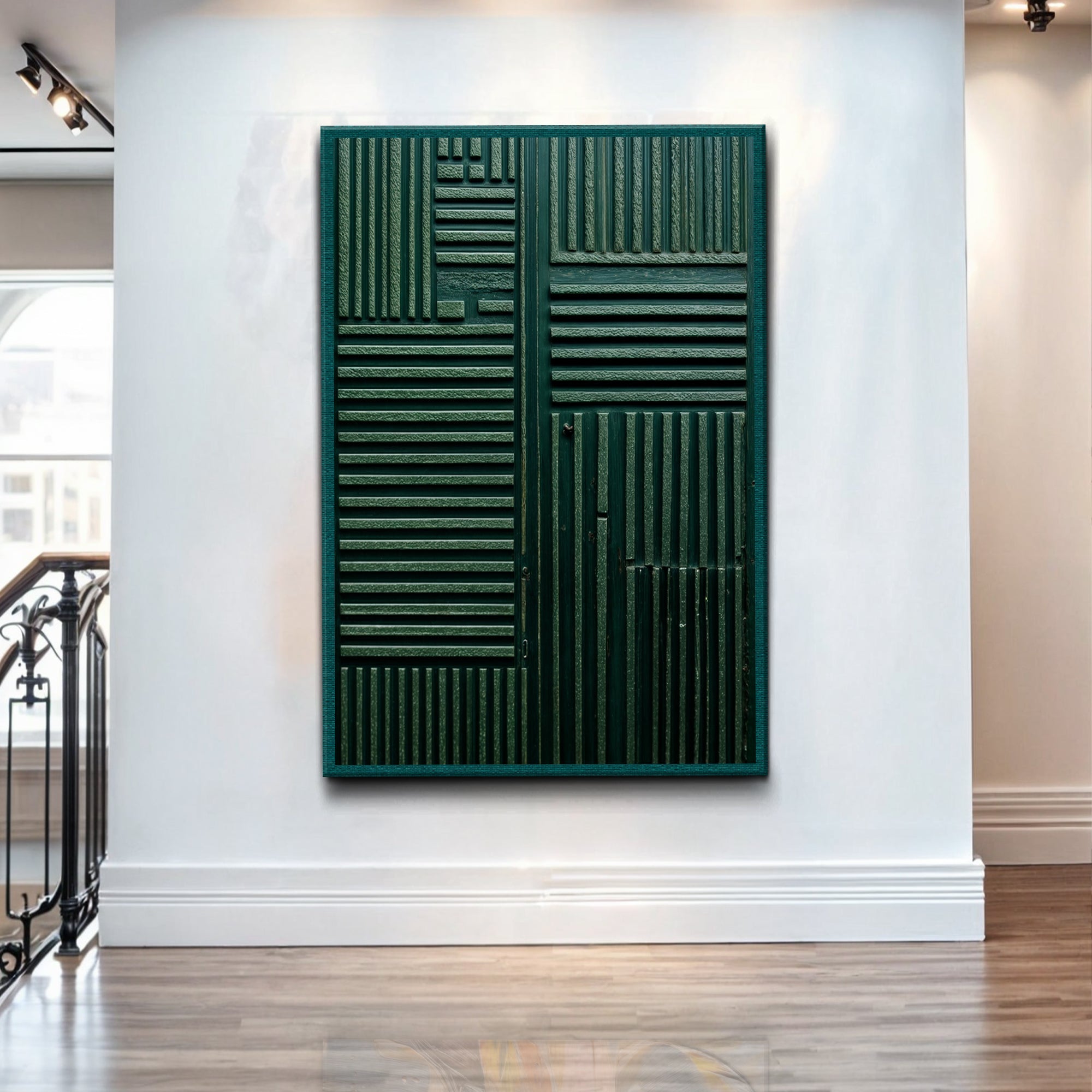 Green Abstract Patterns Wall Art on sale at MyriadMart