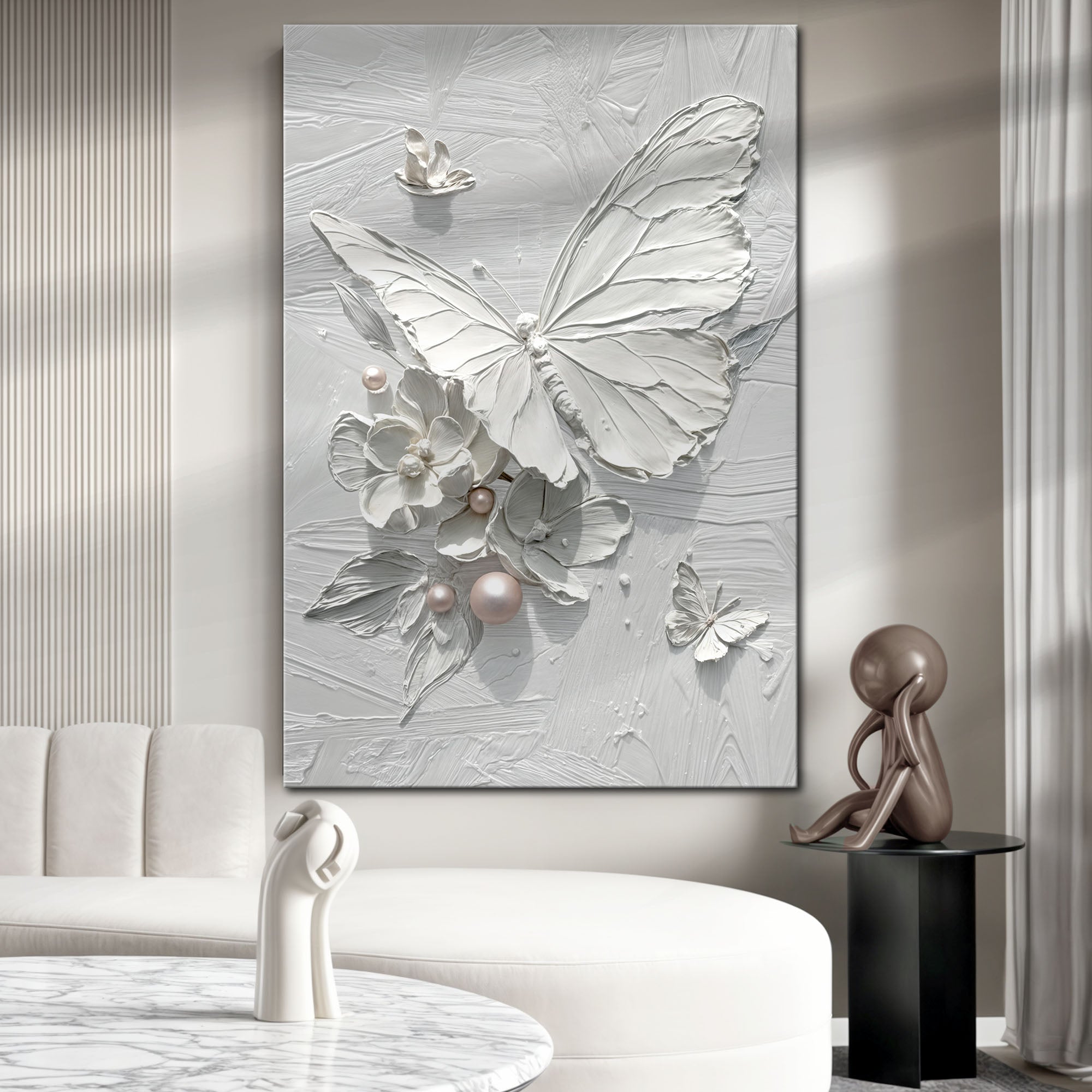 White Butterfly Wall Art on sale at MyriadMart