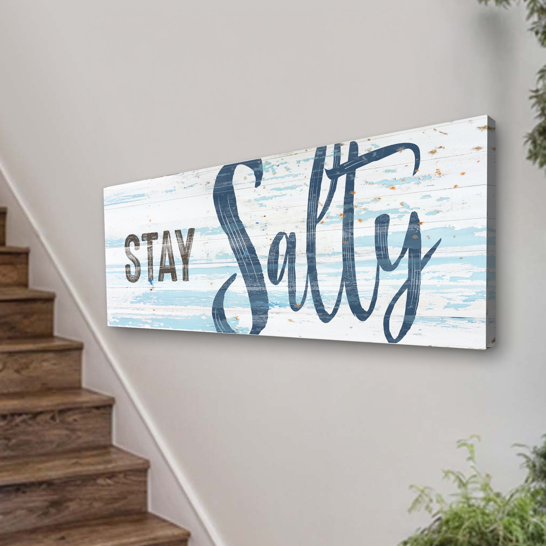 Stay Salty Coastal Sign IX on sale at MyriadMart