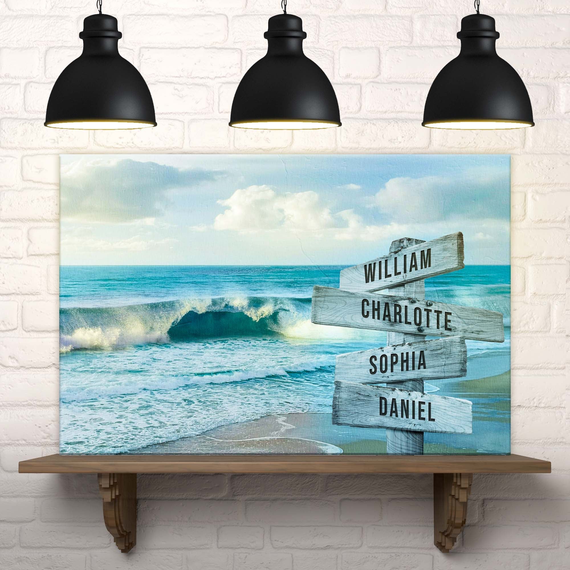 Family Names Beach Sign on sale at MyriadMart