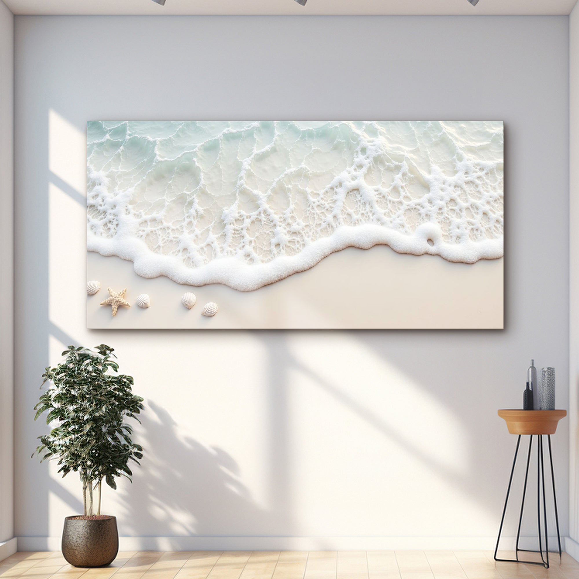Serene Ocean Wave Coastal Wall Art X on sale at MyriadMart