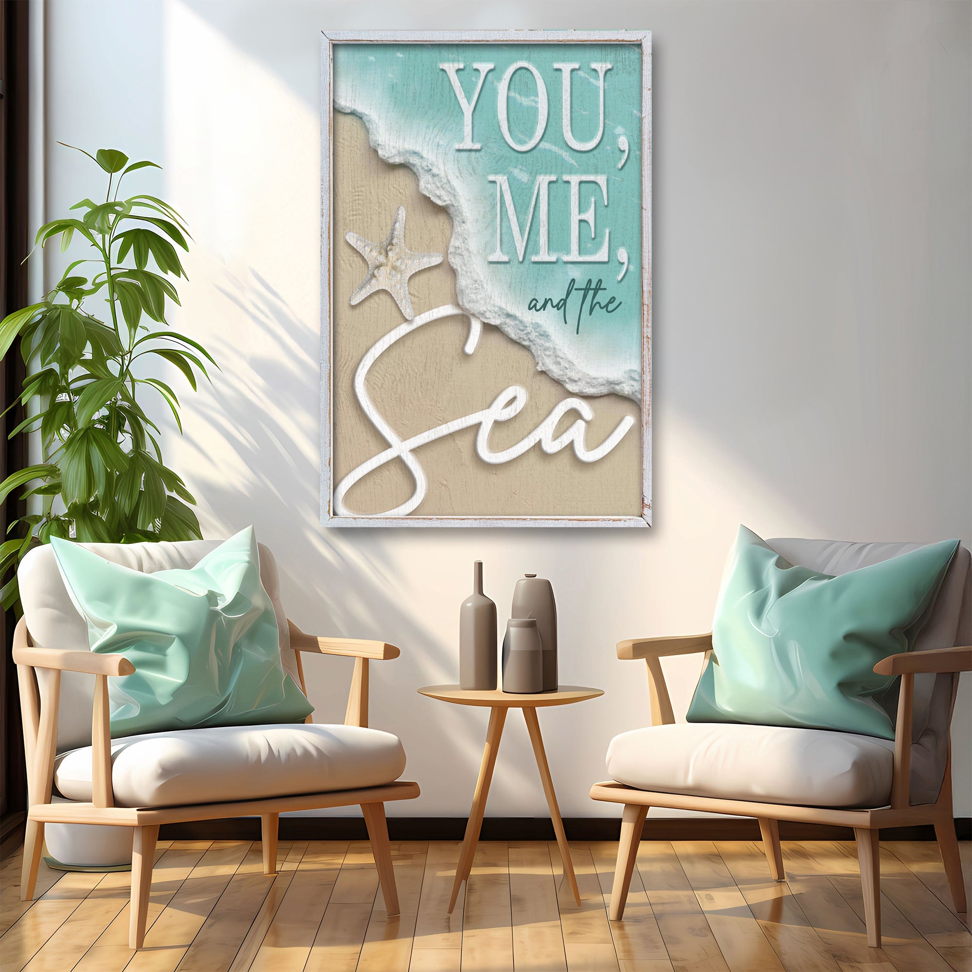 You Me and the Sea Coastal Sign VI on sale at MyriadMart