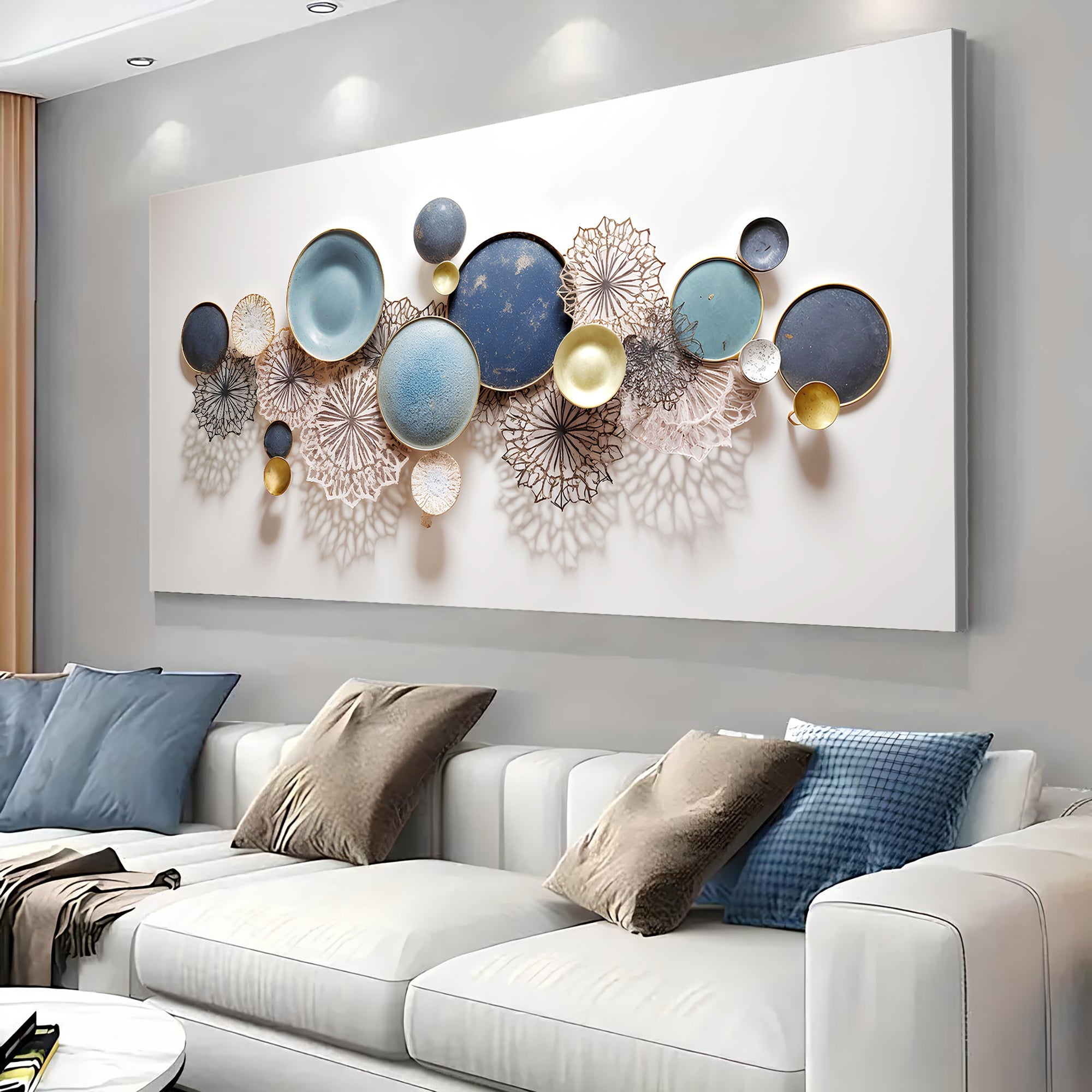 Lotus Leaf Abstract Wall Art III on sale at MyriadMart
