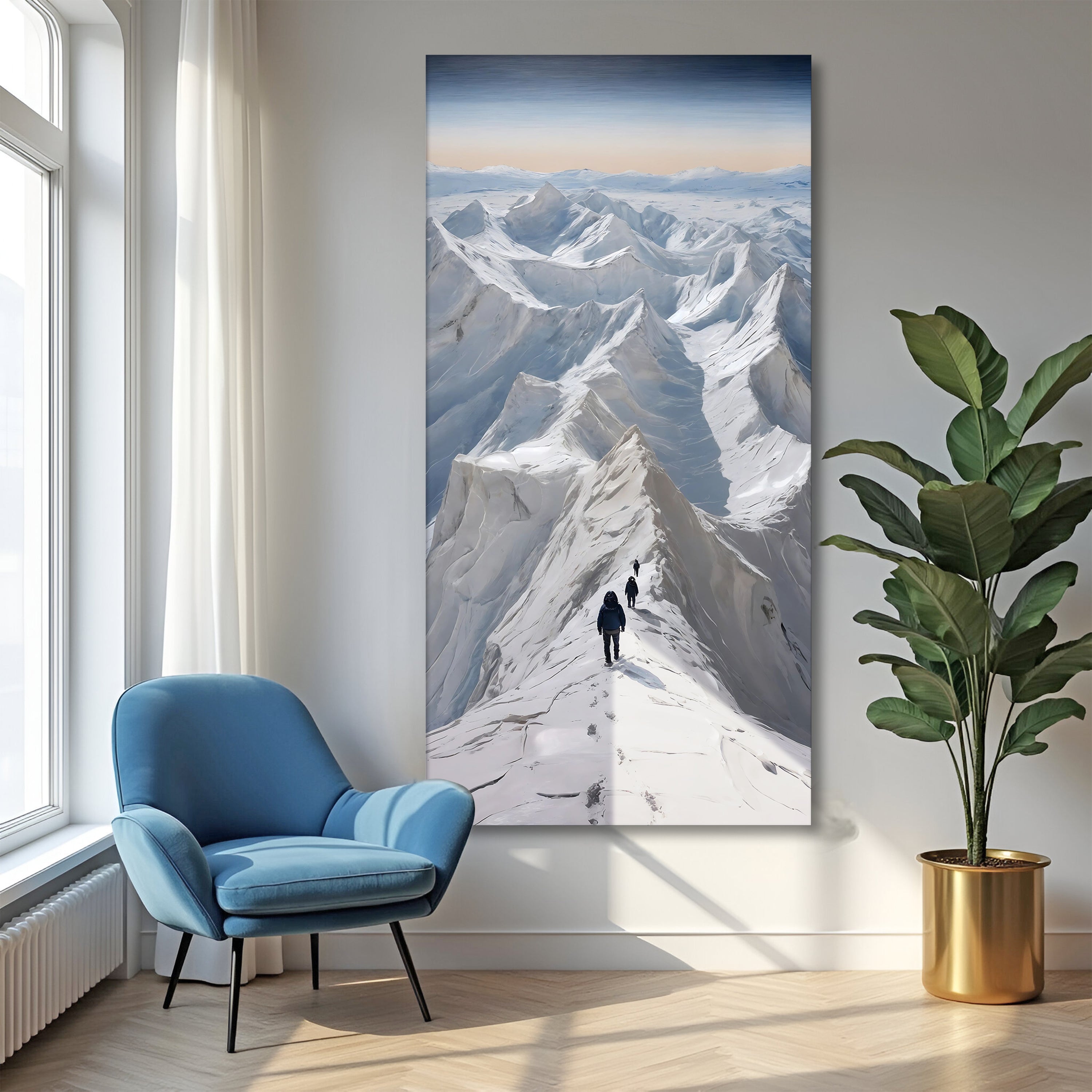 Snow Mountain Abstract Wall Art on sale at MyriadMart