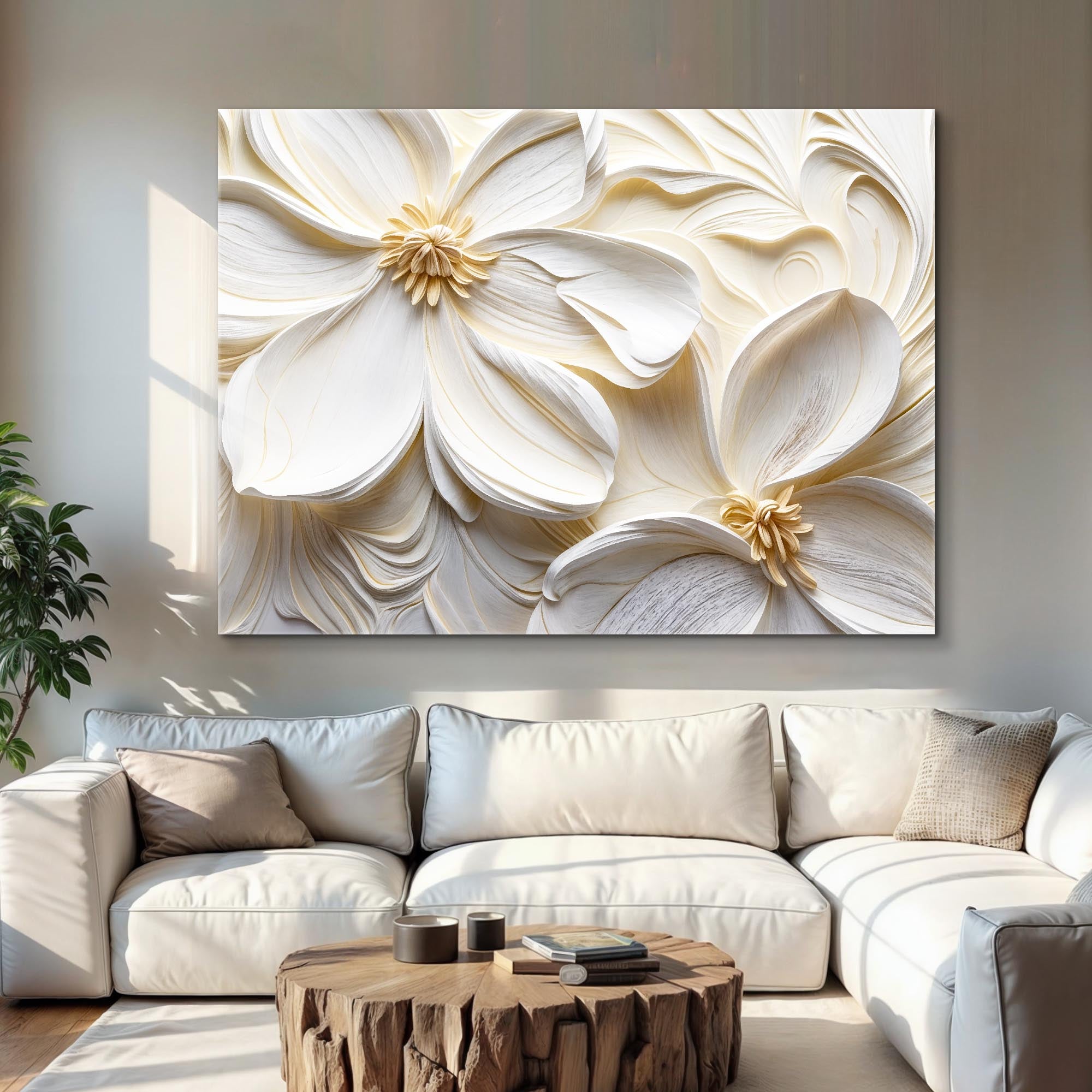 3D Minimalist Flower Wall Art II on sale at MyriadMart
