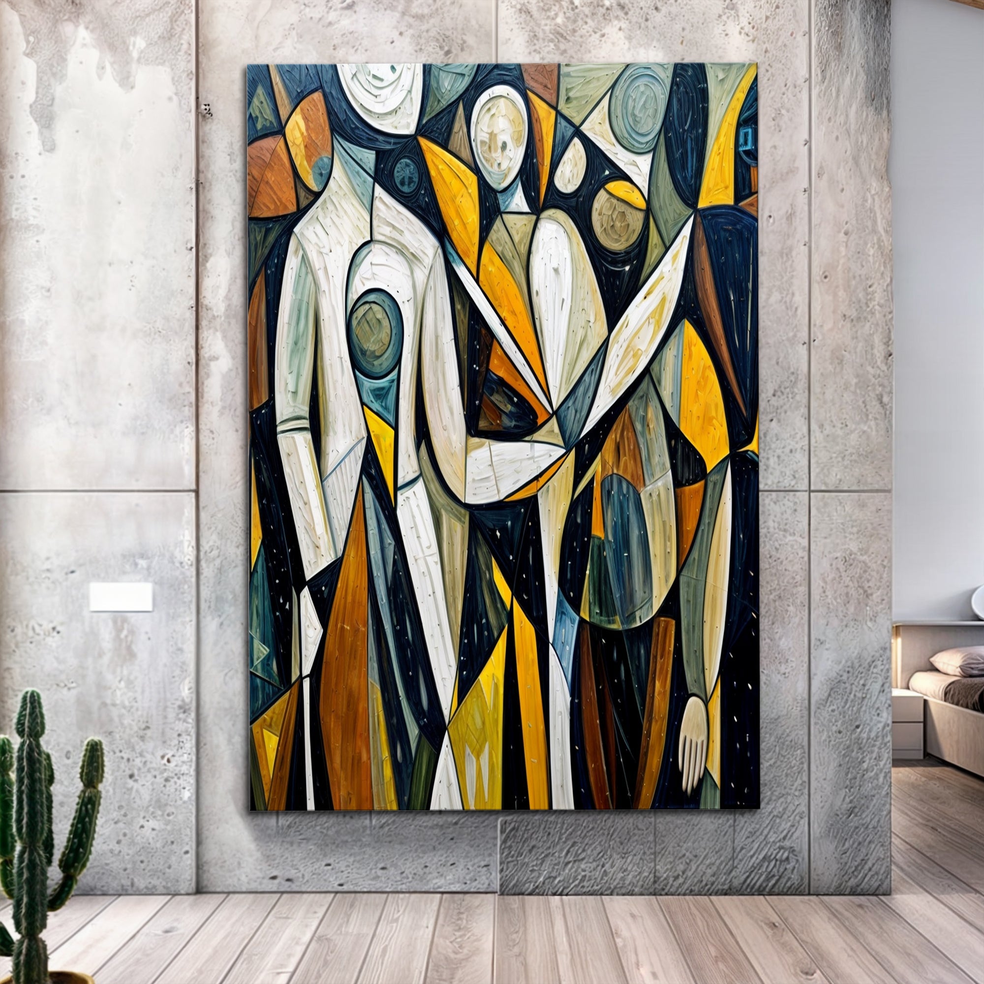 Abstract Human Connection Wall Art on sale at MyriadMart