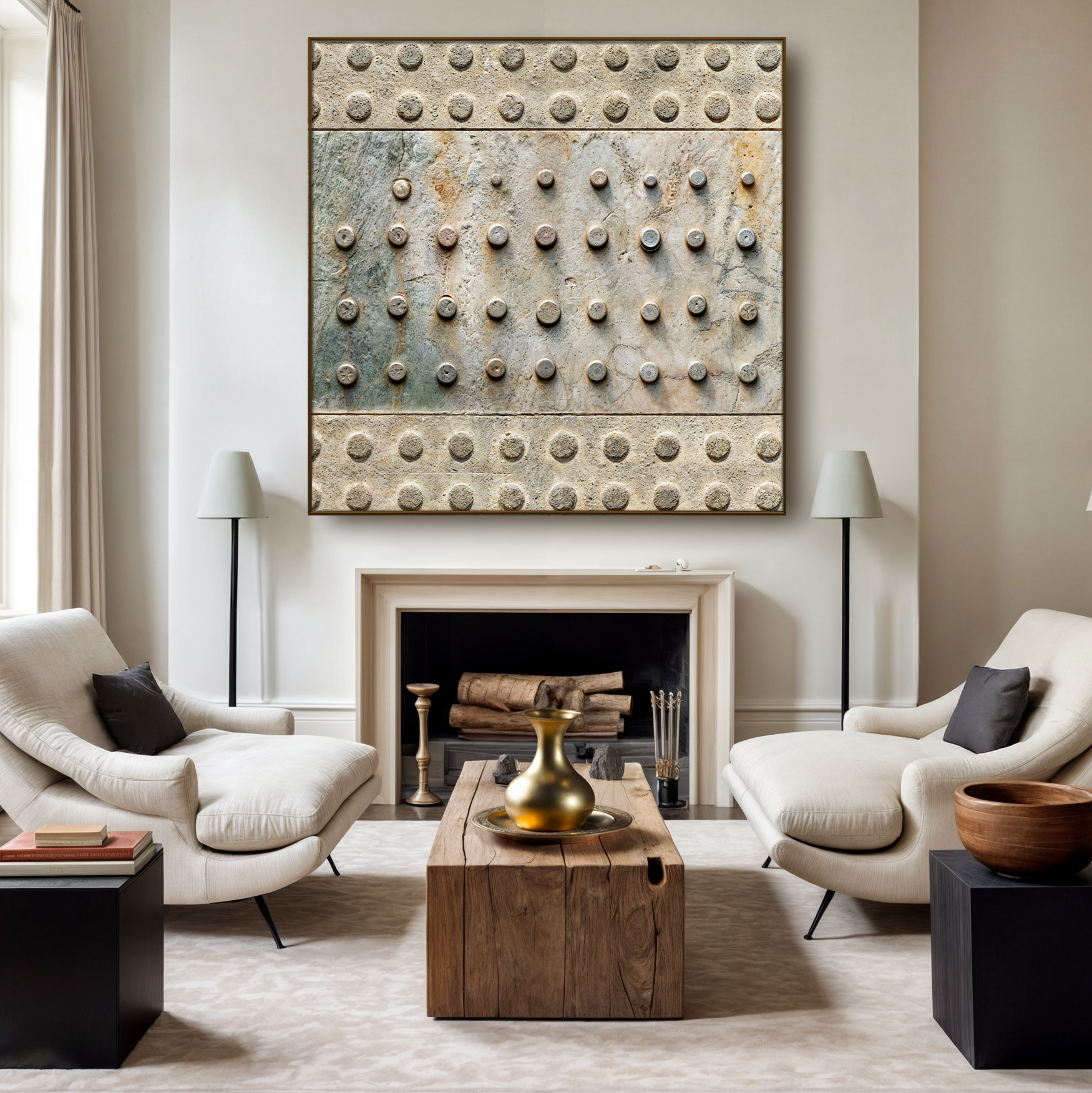 Brown Minimalist Abstract Wall Art on sale at MyriadMart