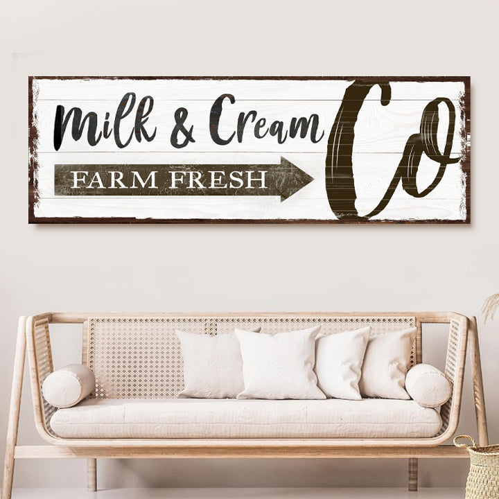 Farm Fresh Milk And Cream Co Sign on sale at MyriadMart