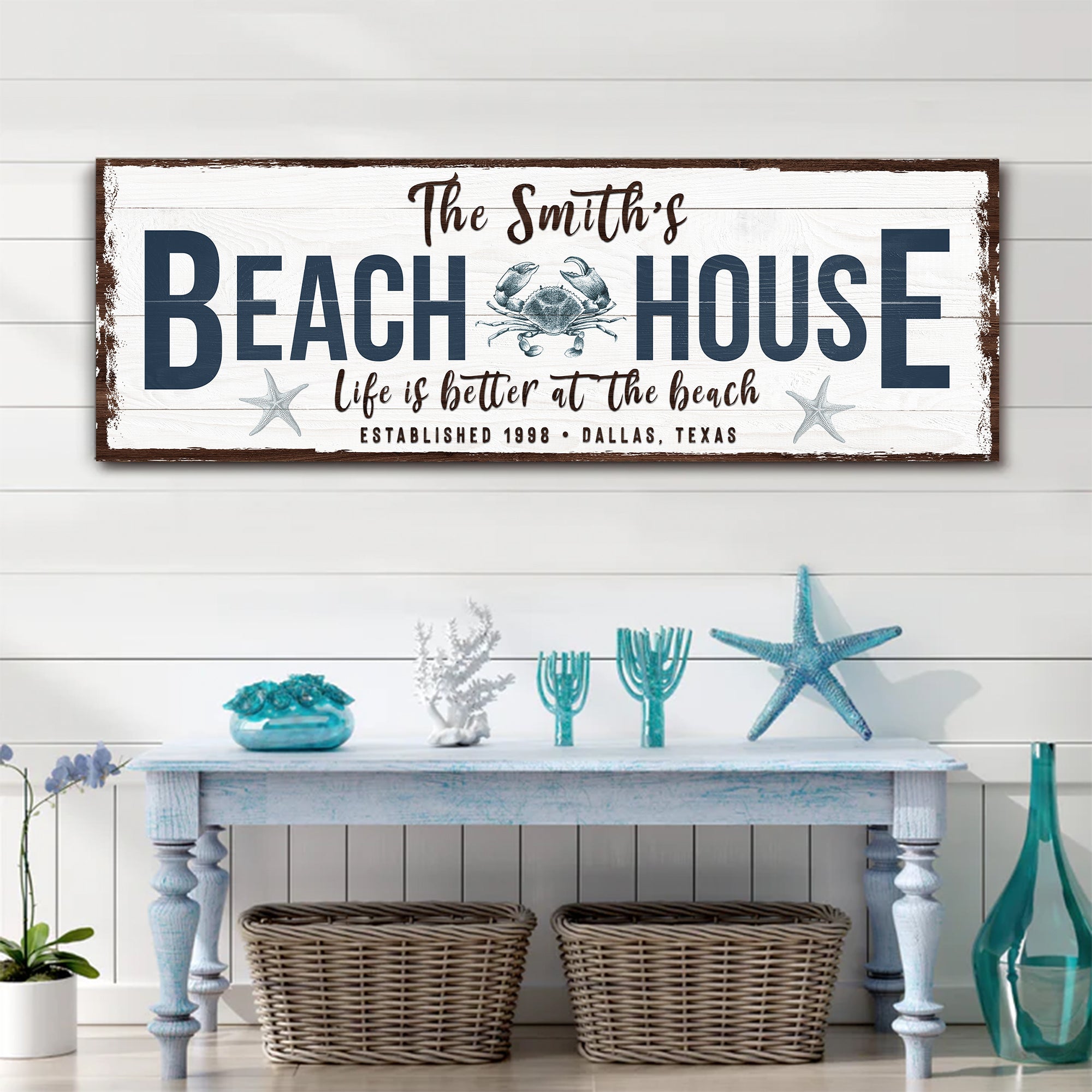 Personalized Beach House Sign on sale at MyriadMart