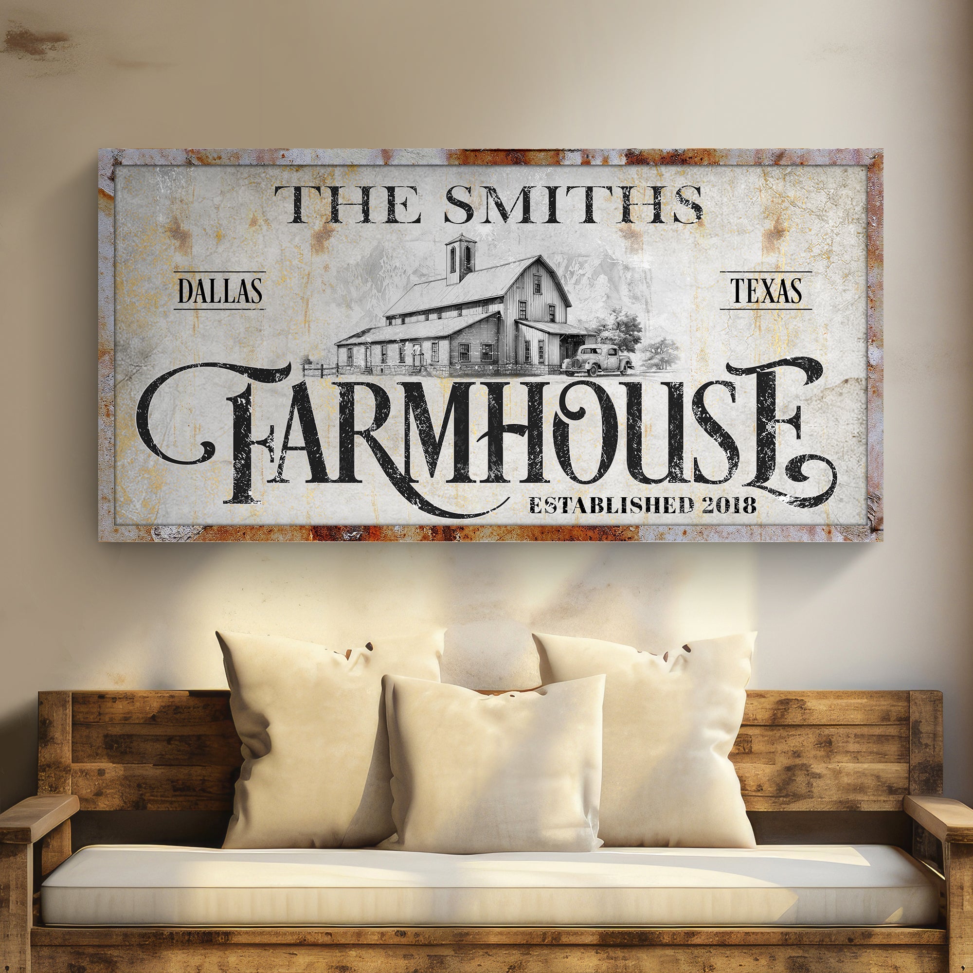 Rustic Vintage Farmhouse Sign on sale at MyriadMart