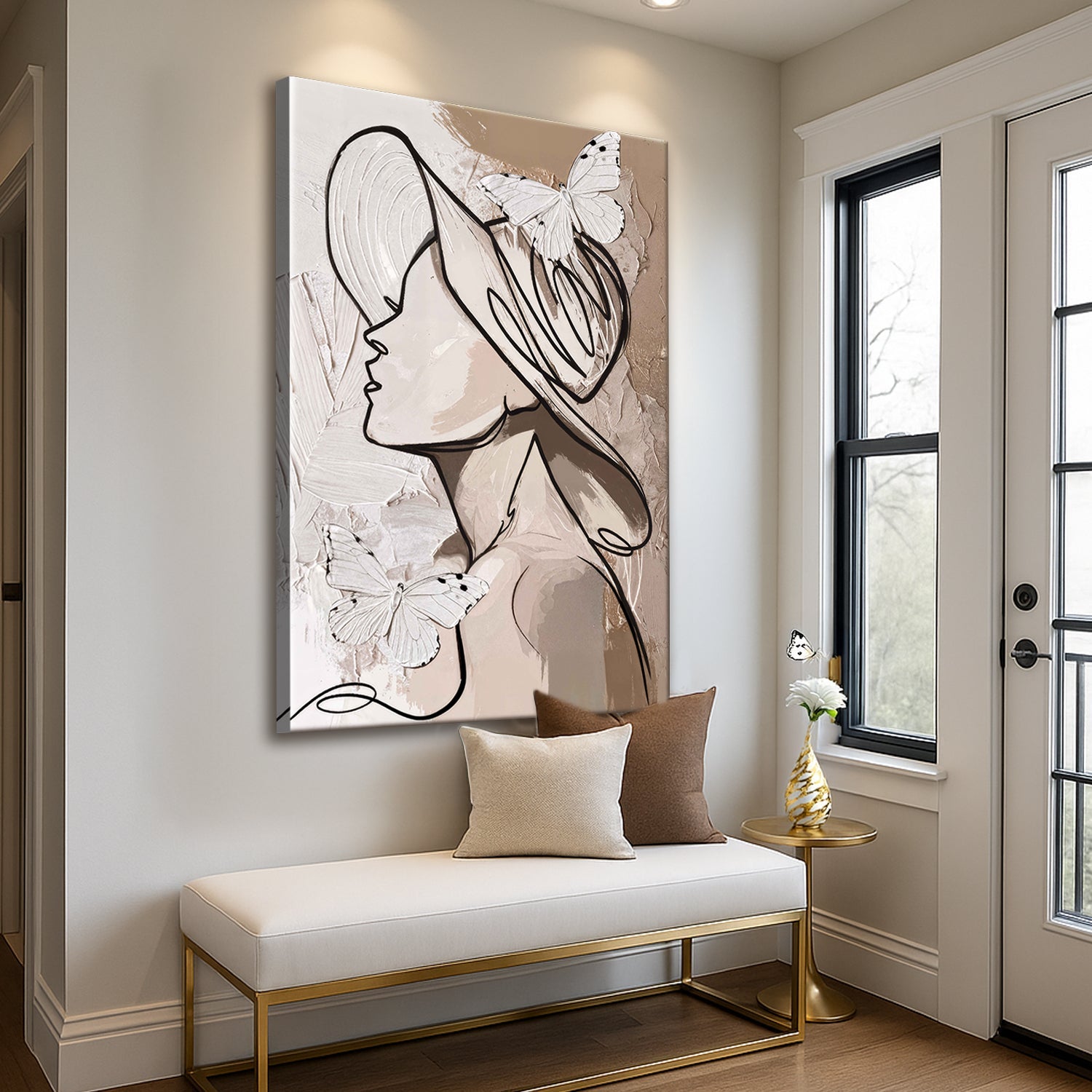 Minimalist Woman Line Wall Art II on sale at MyriadMart