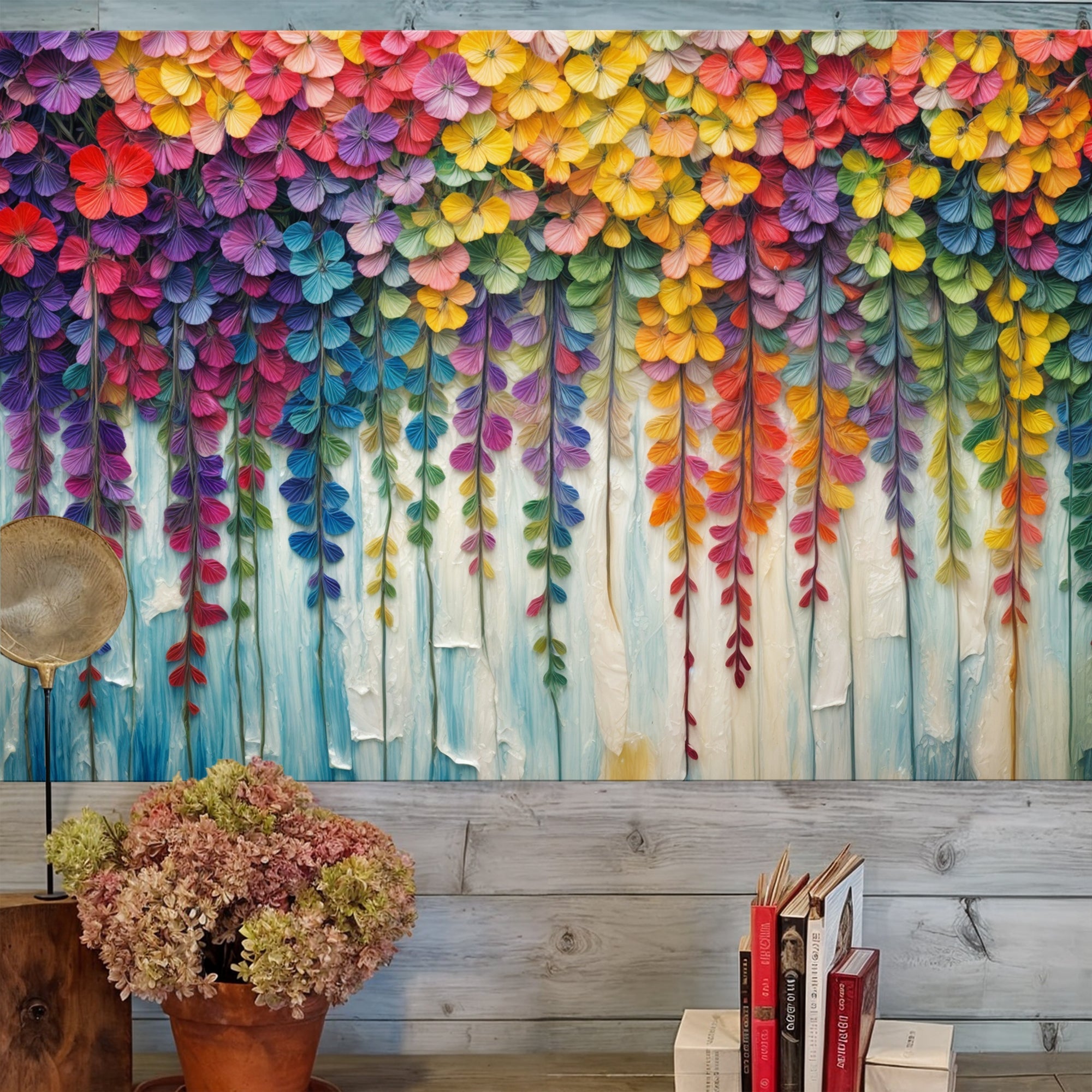 Cascade of Colors Impasto Wall Art on sale at MyriadMart