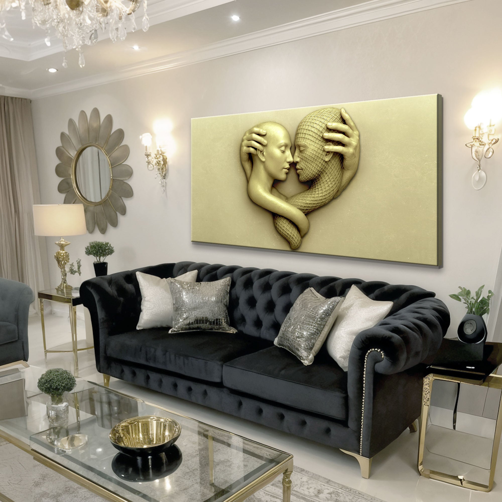 Eternal Love Figure Abstract Wall Art on sale at MyriadMart