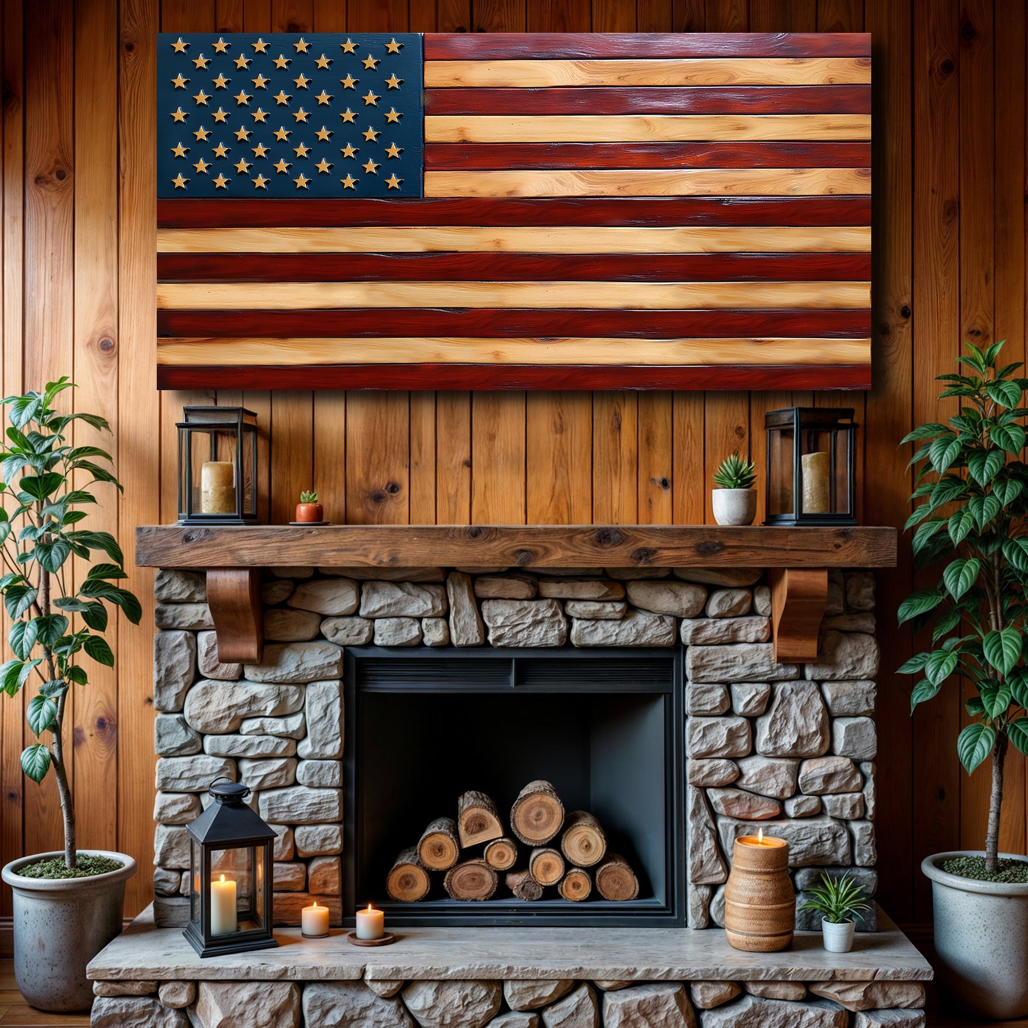 Old Glory American Flag Wall Art II on sale at MyriadMart