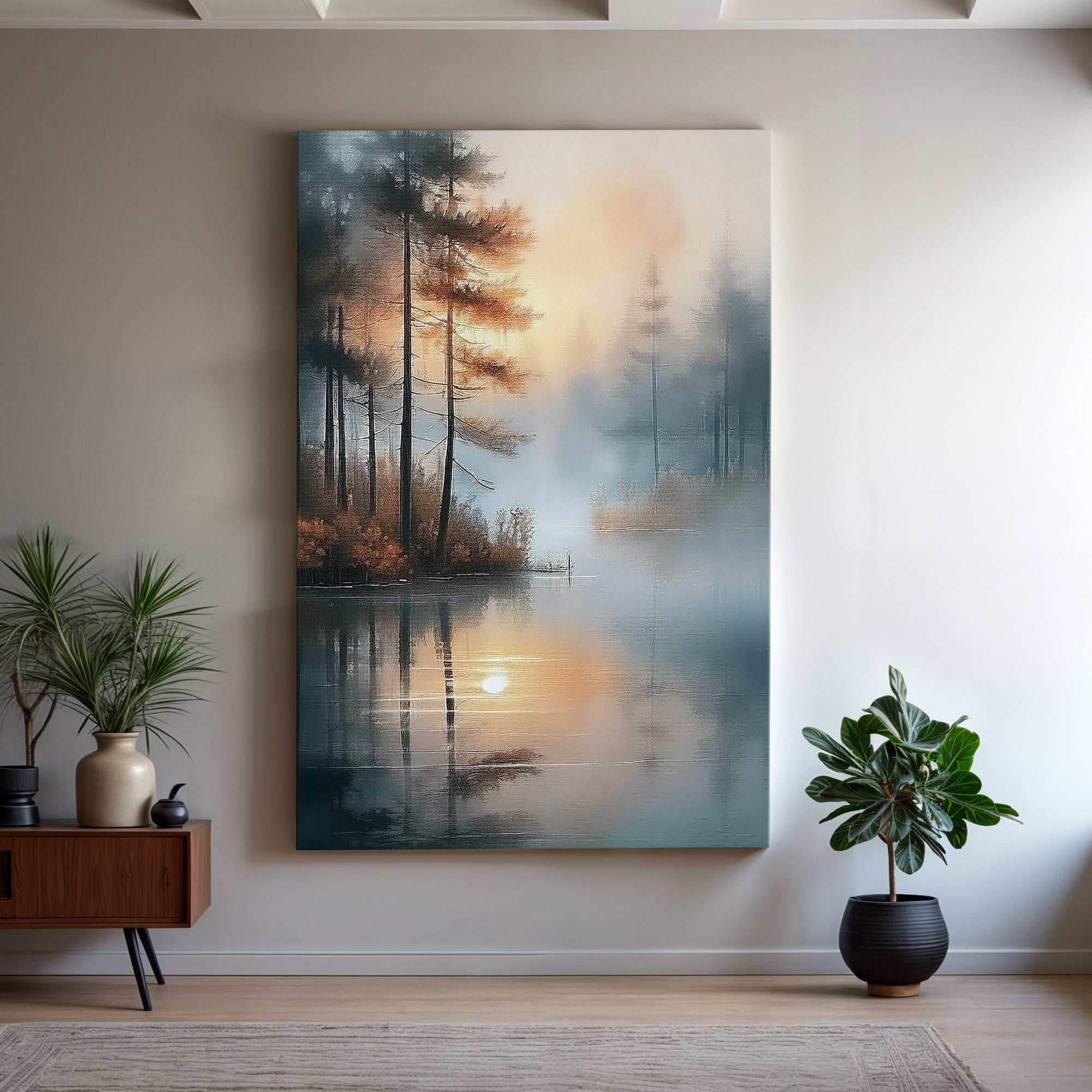 Misty Lake Wall Art on sale at MyriadMart
