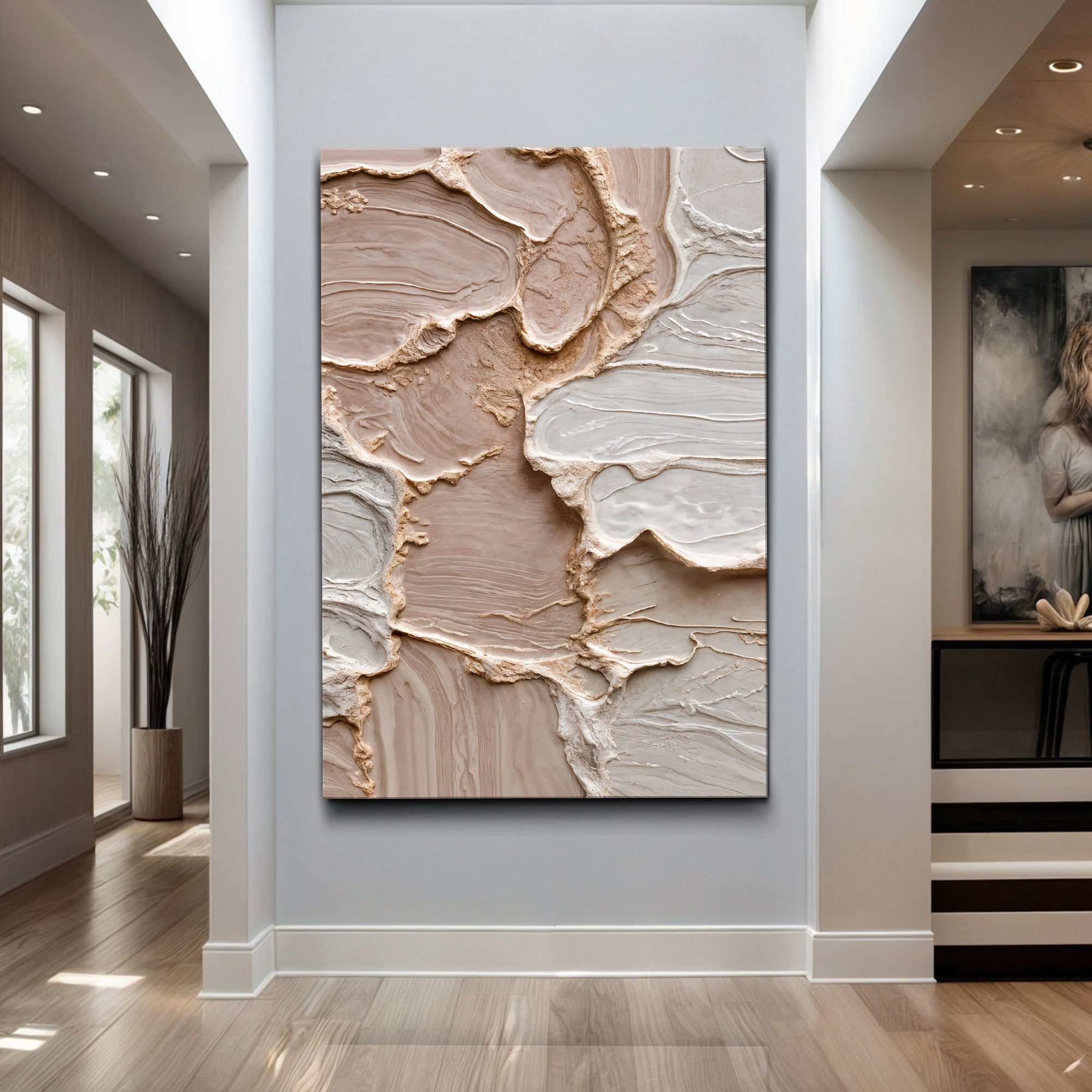 Ivory Minimalist Abstract Wall Art on sale at MyriadMart